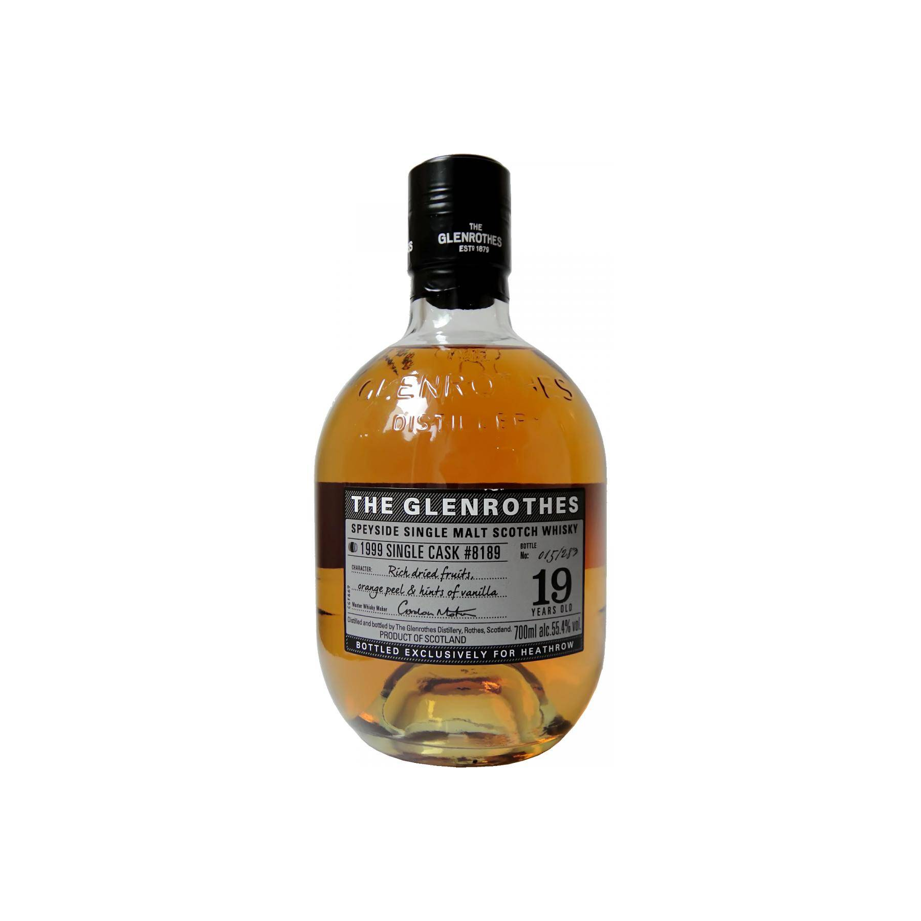 The Glenrothes Single Cask 1999 19 Years Single Malt Whisky