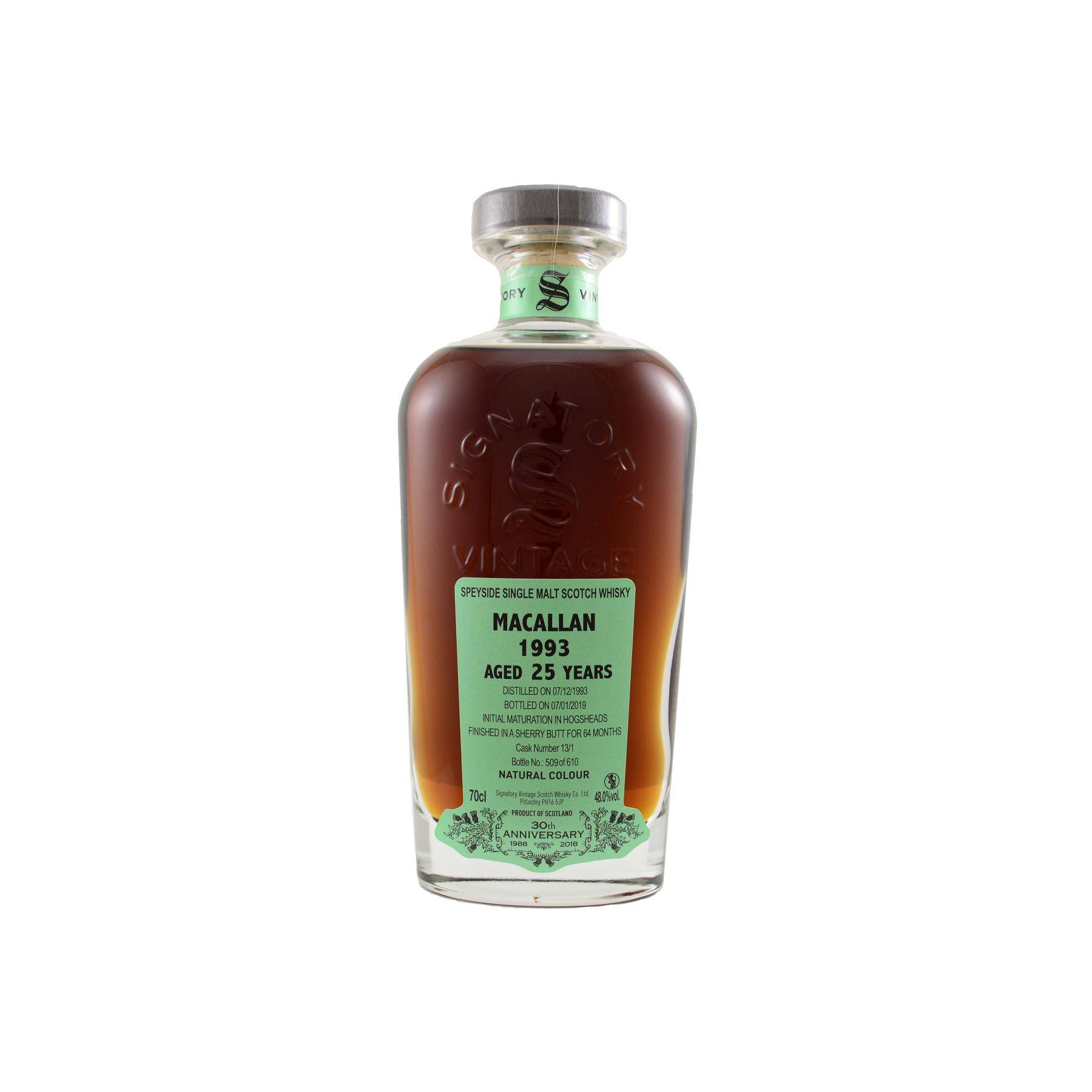 The Macallan 1993 25 Years Single Malt Whisky