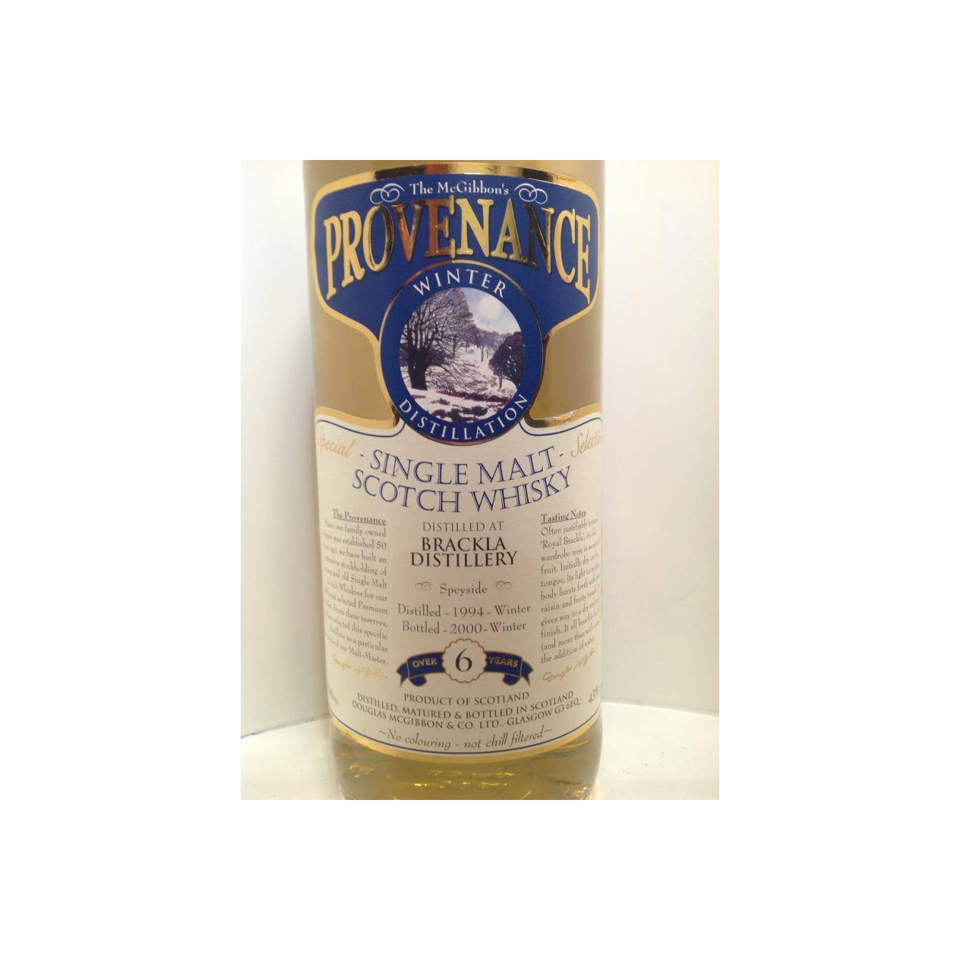 Royal Brackla McGibbon's Provenance 1994 6 Years Single Malt Whisky 2