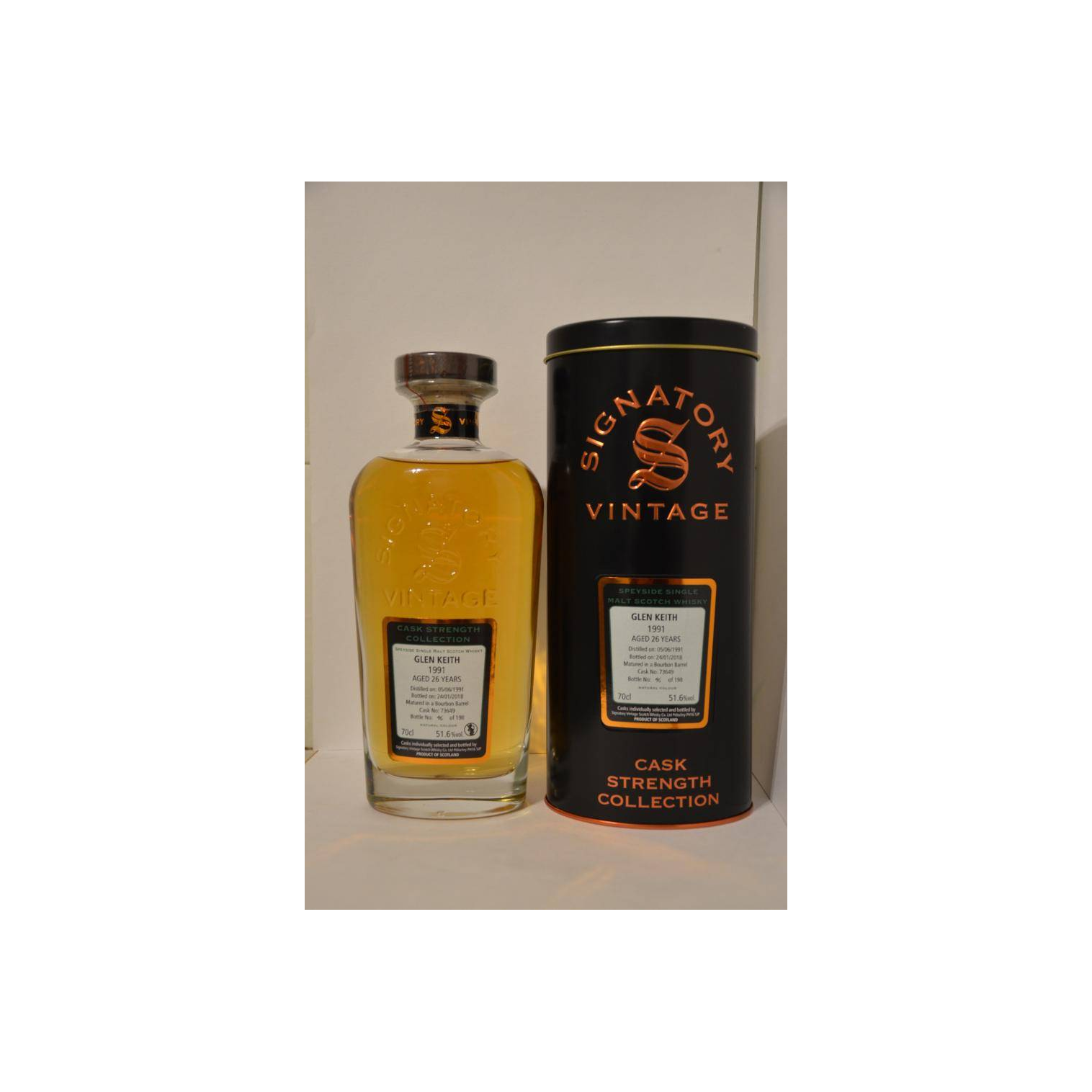 Glen Keith Cask Strength Collection 1991 26 Years Single Malt Whisky