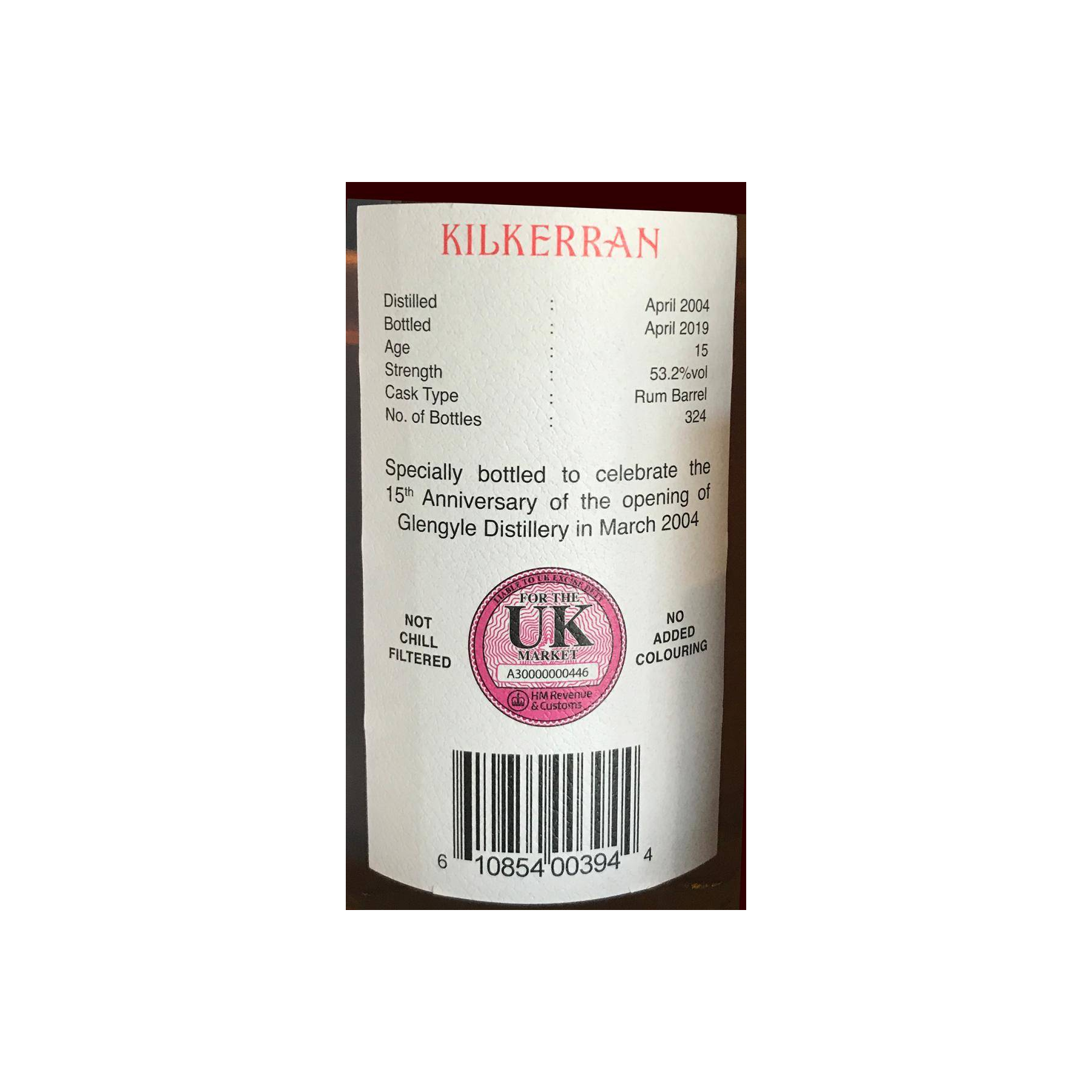 Kilkerran 2004 15 Years Single Malt Whisky 2