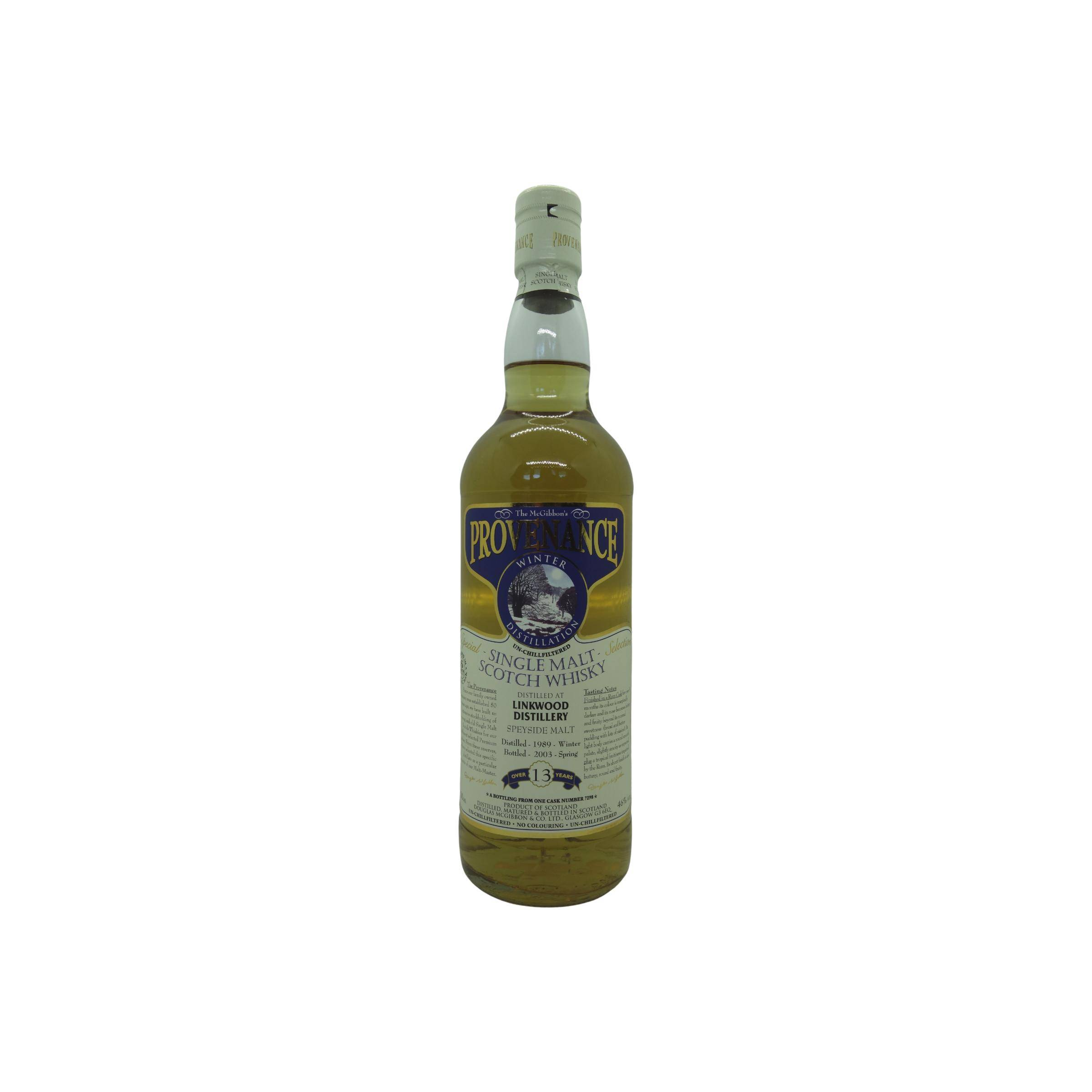 Linkwood McGibbon's Provenance 1989 13 Years Single Malt Whisky