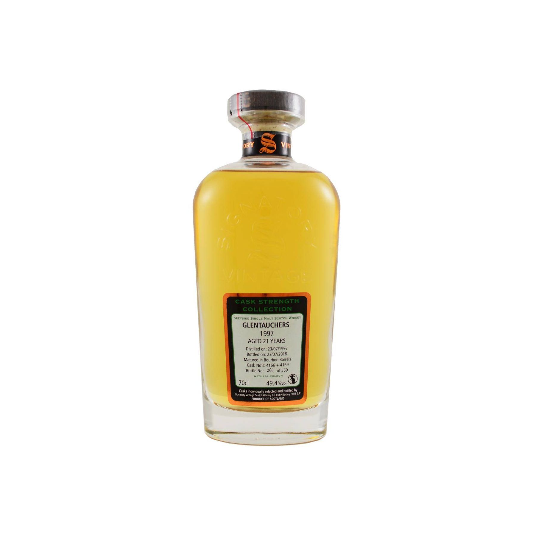 Glentauchers Cask Strength Collection 1997 21 Years Single Malt Whisky