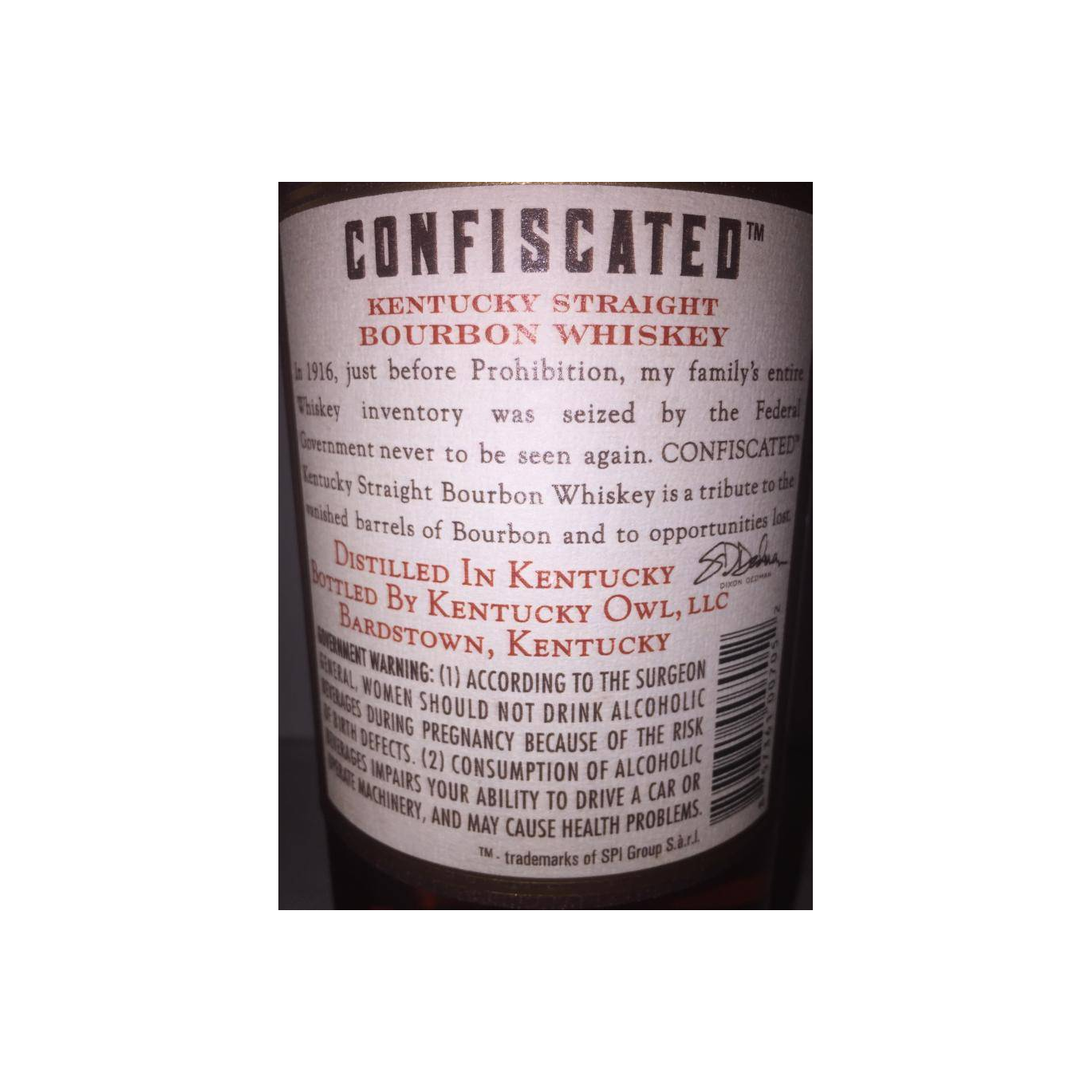 Kentucky Owl Bourbon Whisky 3