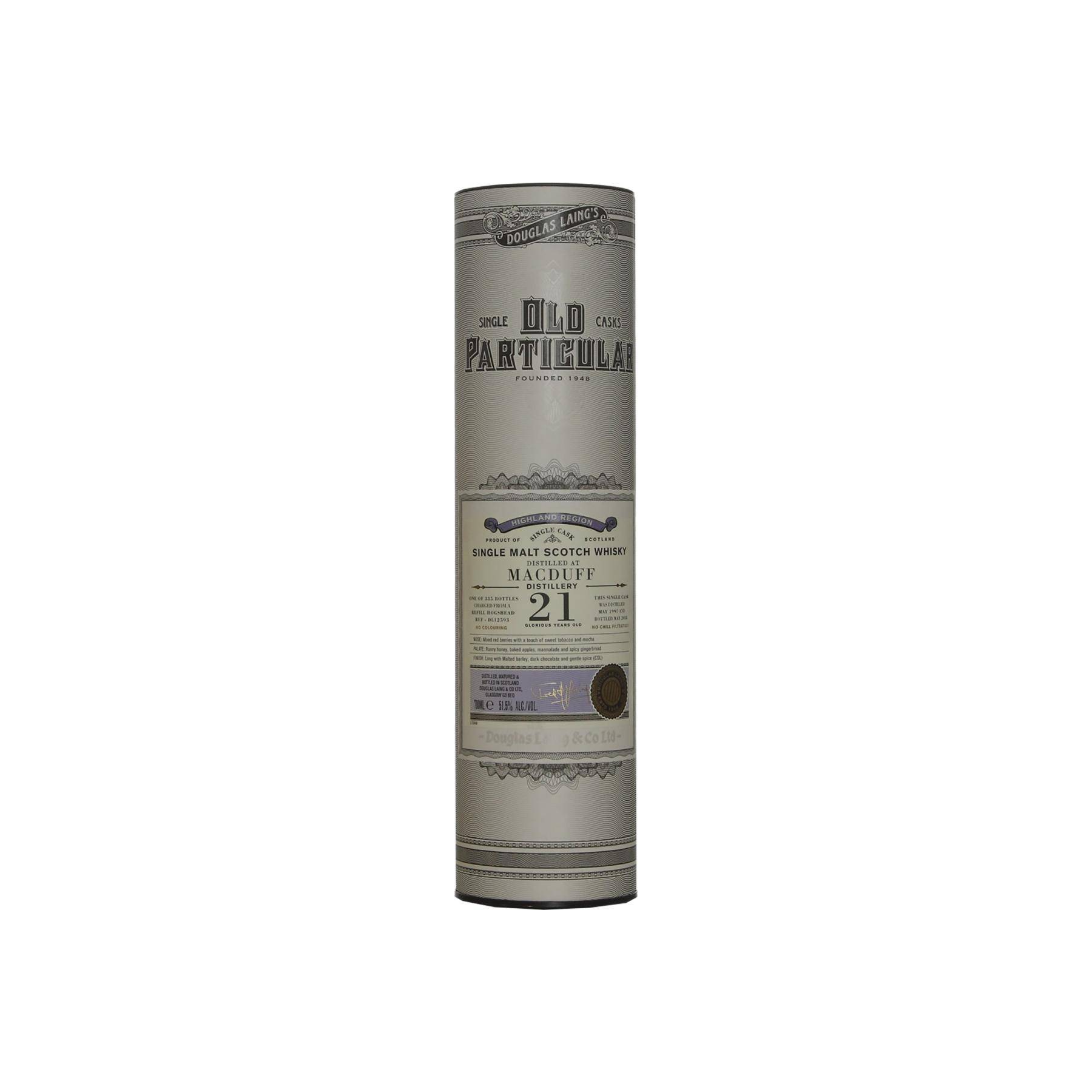 Macduff Old Particular 1997 21 Years Single Malt Whisky 2