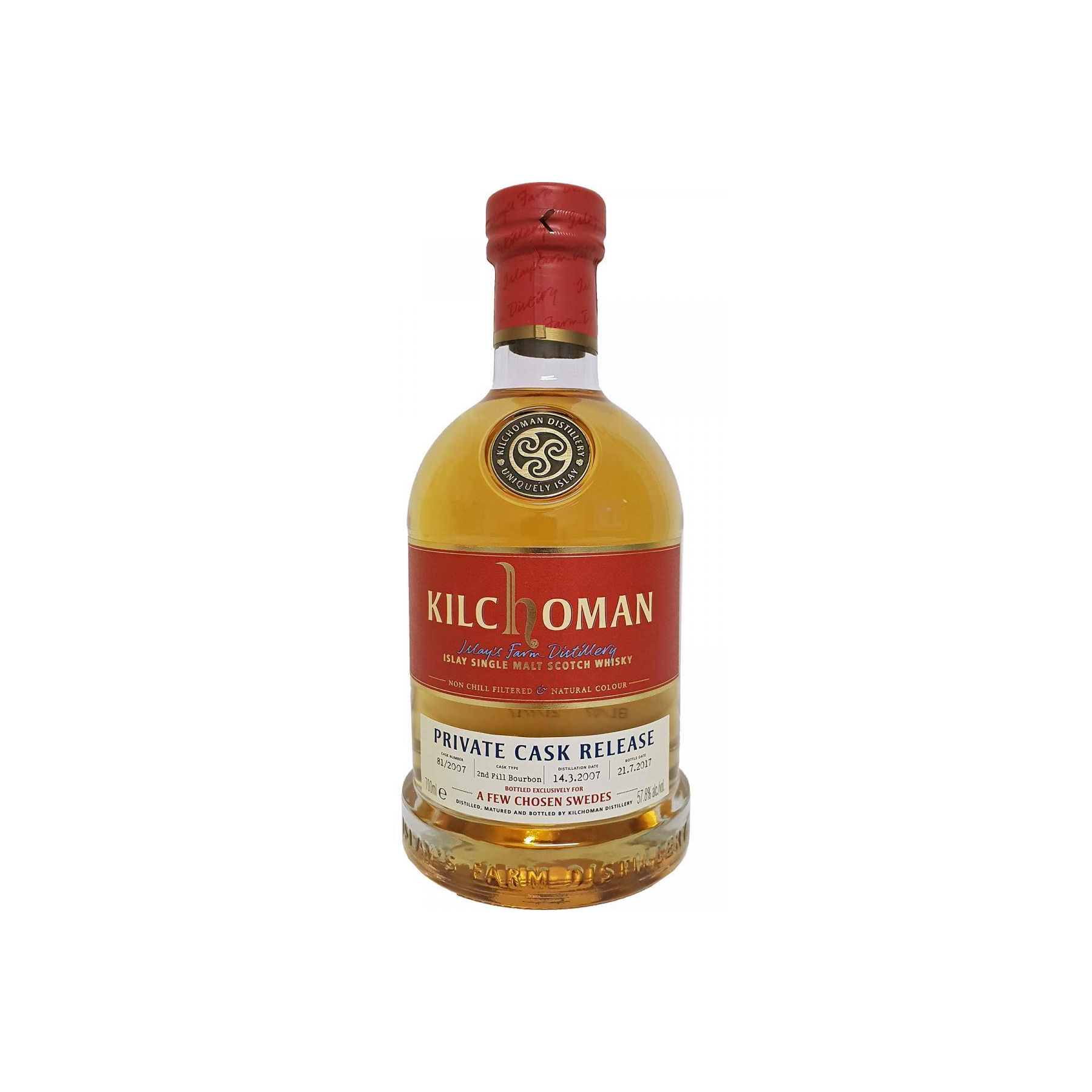 Kilchoman 2007 10 Years Single Malt Whisky