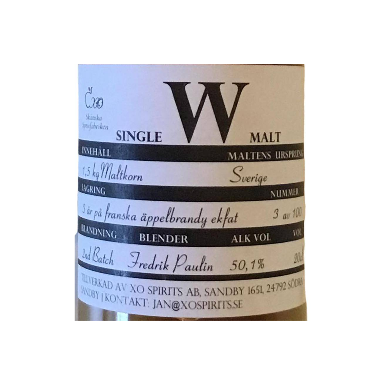 Skånska Spritfabriken Single W Malt 2