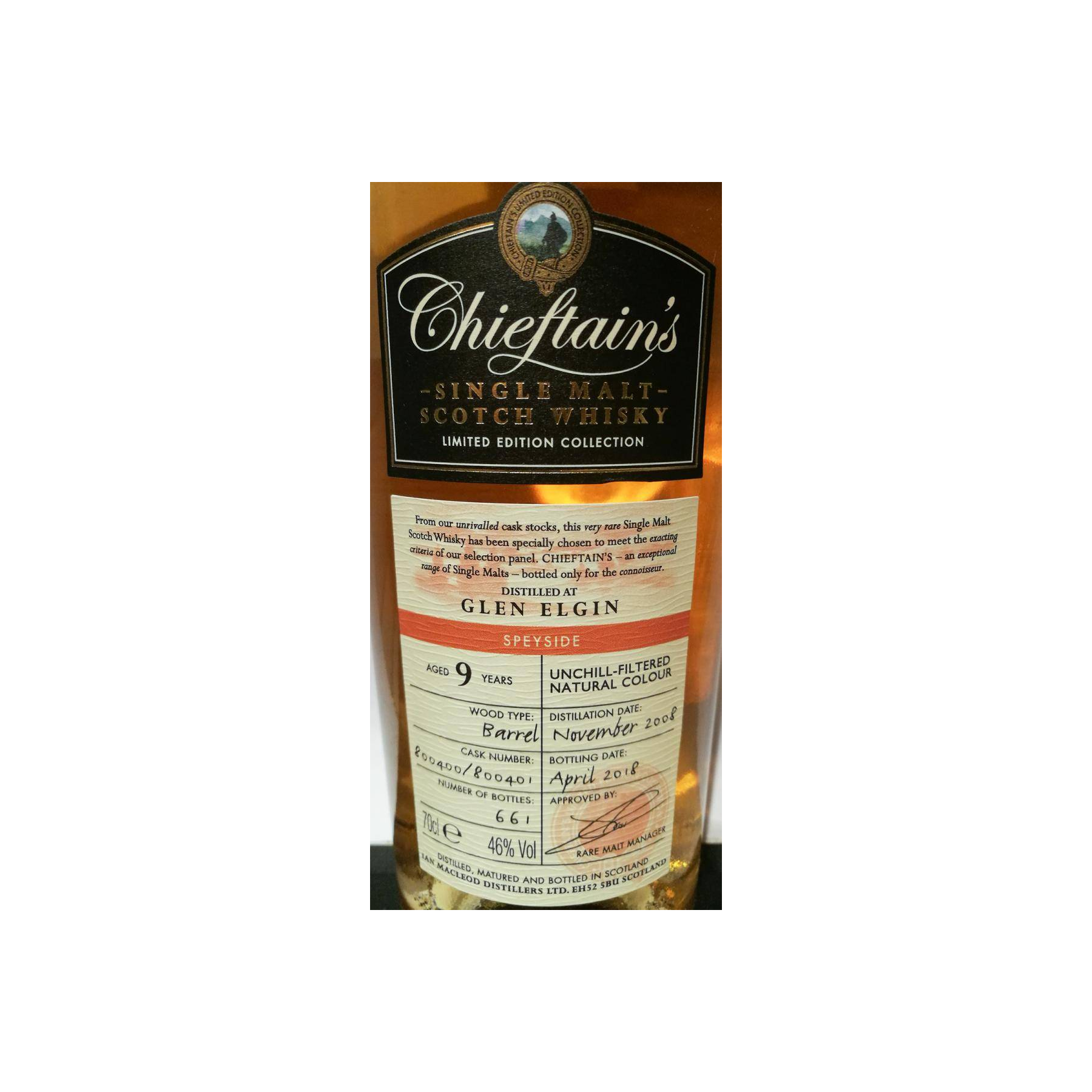 Glen Elgin 2008 9 Years Single Malt Whisky 2