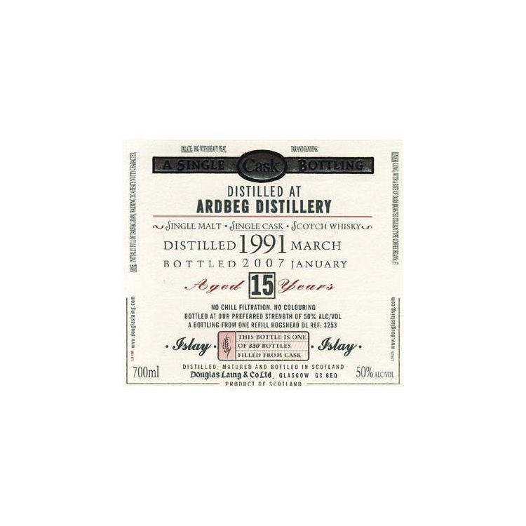 Ardbeg Old Malt Cask 1991 15 Years Single Malt Whisky 2