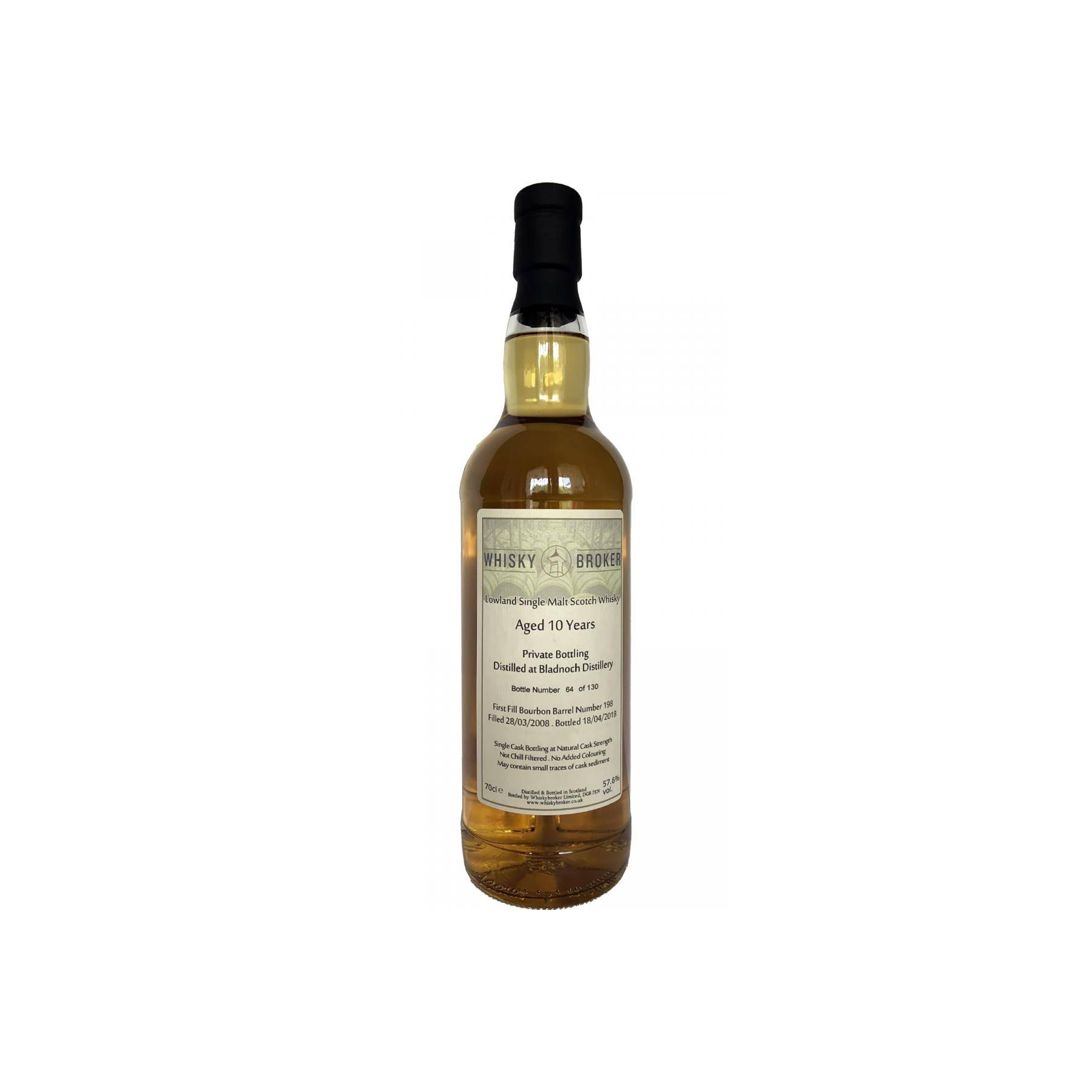 Bladnoch Private Bottling 2008 10 Years Single Malt Whisky 2