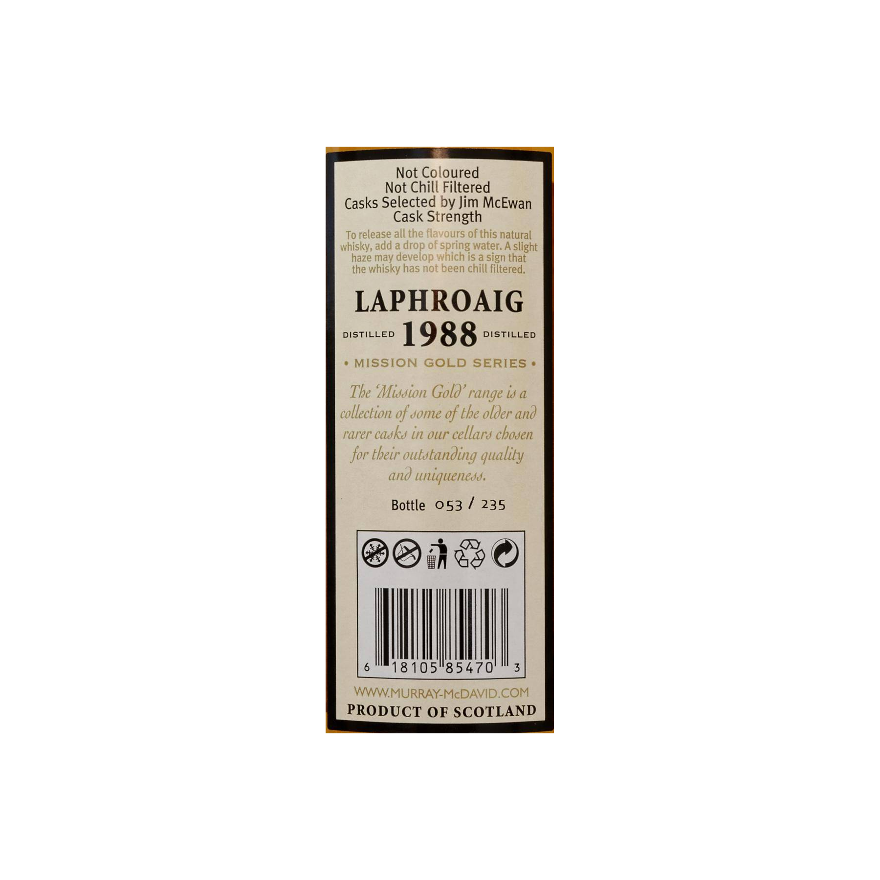 Laphroaig 1988 20 Years Single Malt Whisky 3