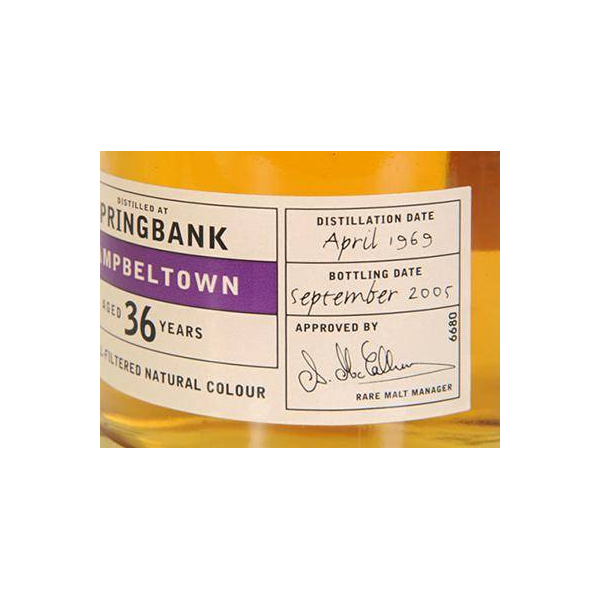 Springbank 1969 36 Years Single Malt Whisky 3