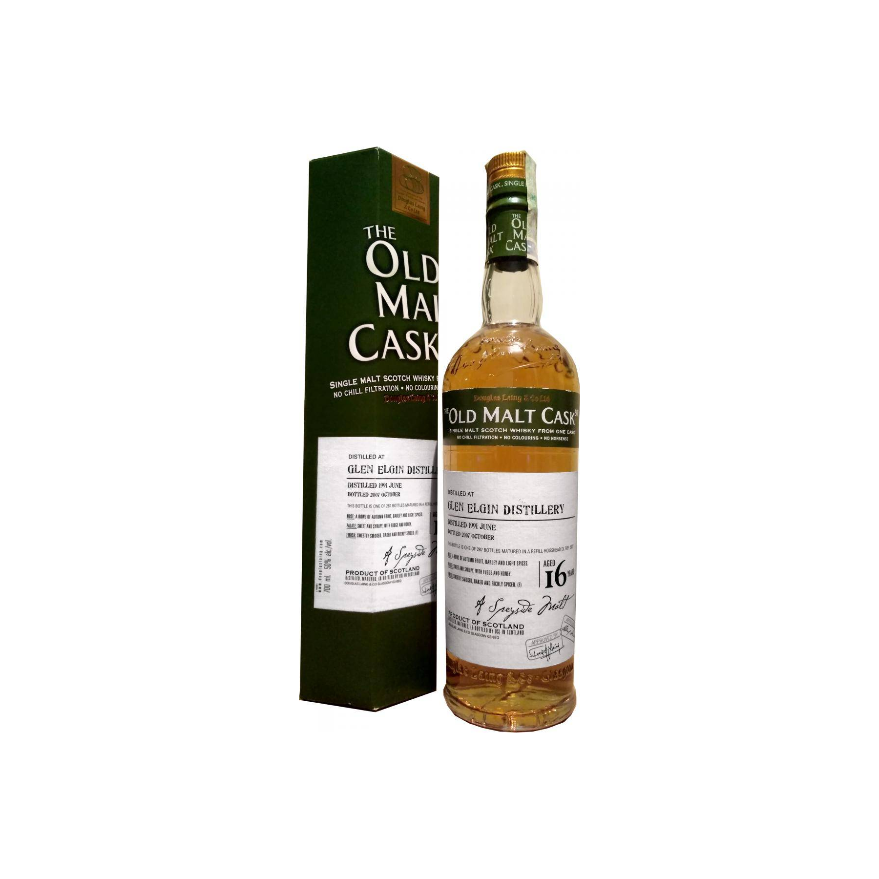 Glen Elgin Old Malt Cask 1991 16 Years Single Malt Whisky 2