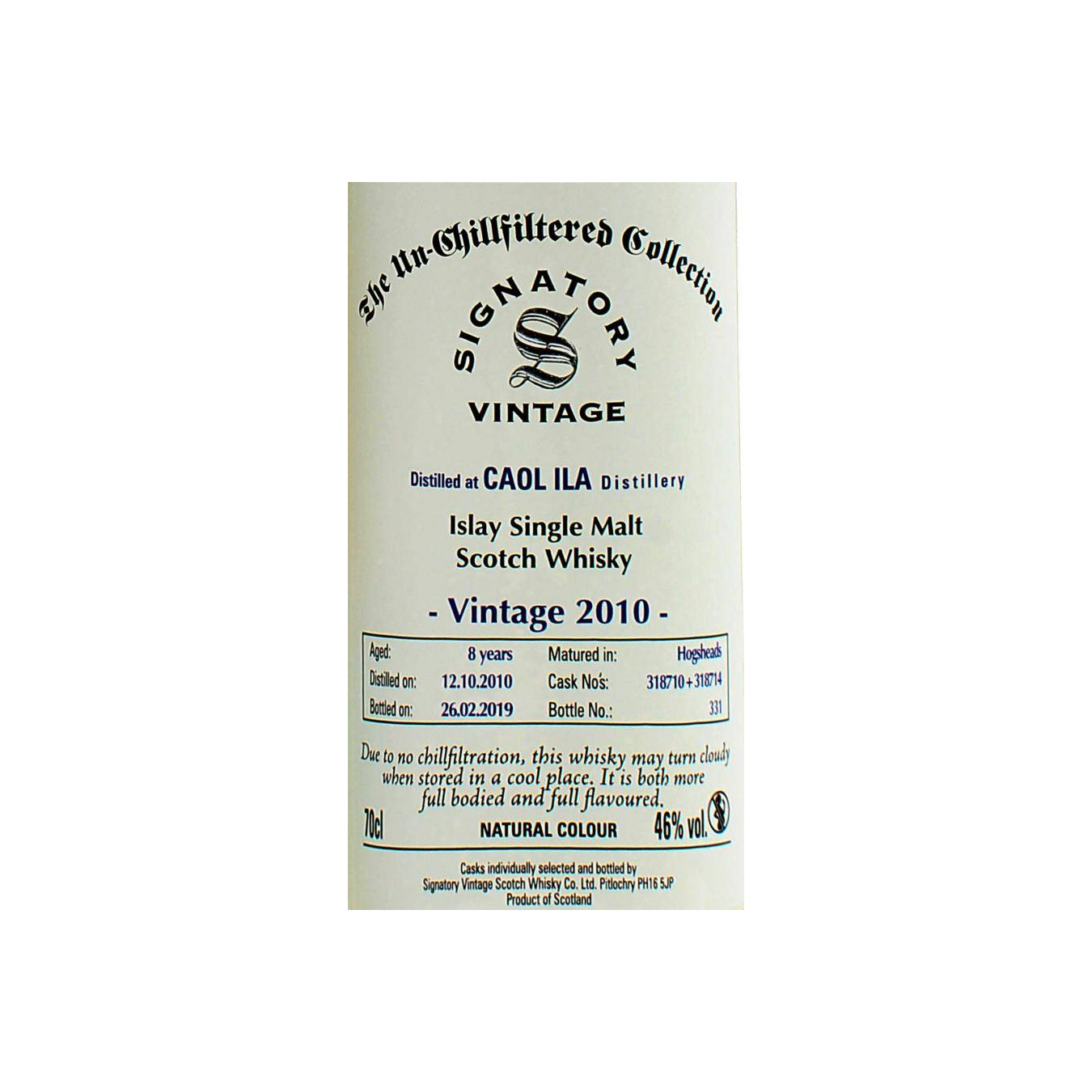 Caol Ila The Un-Chillfiltered Collection 2010 8 Years Single Malt Whisky 3