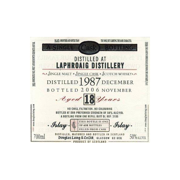 Laphroaig Old Malt Cask 1987 18 Years Single Malt Whisky 2