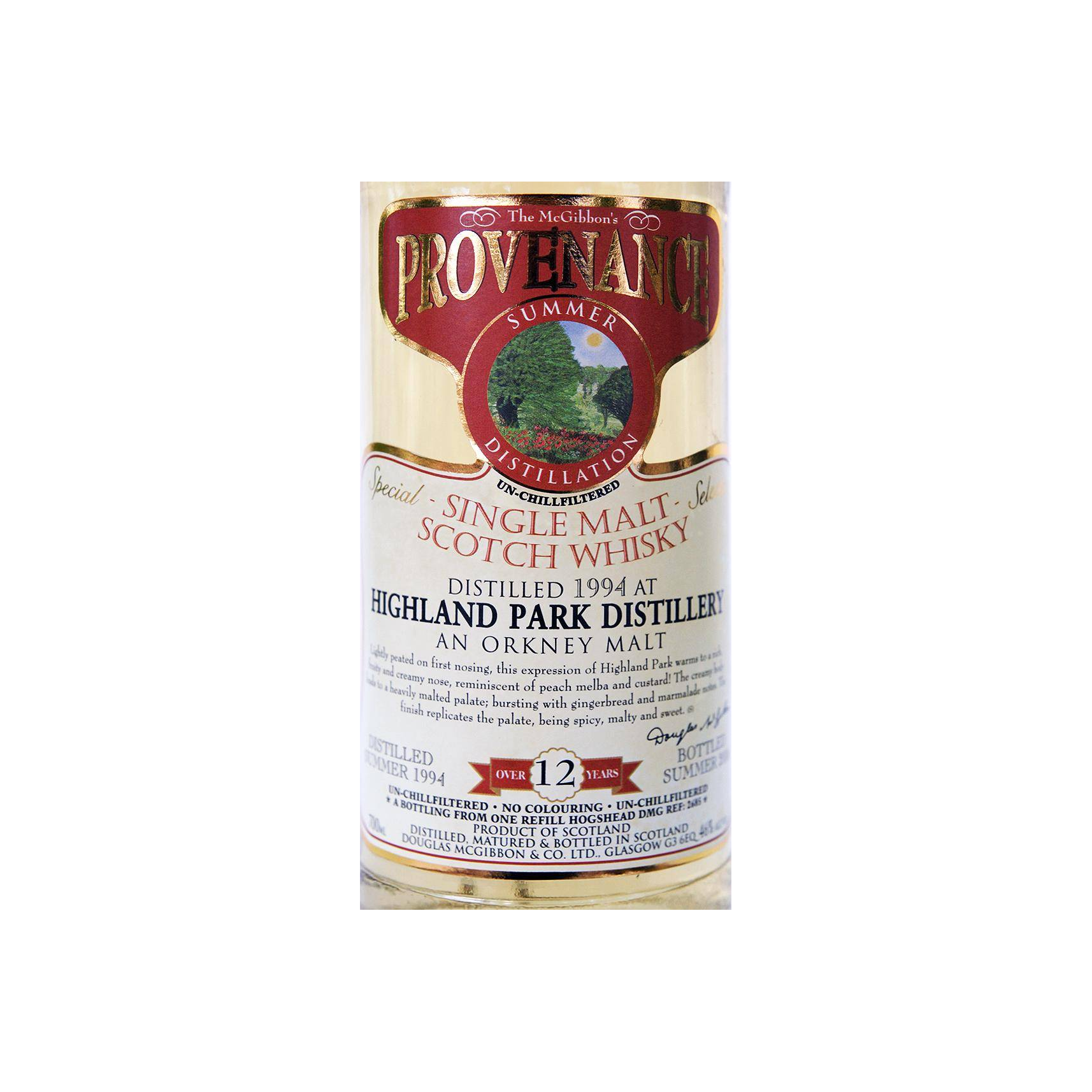 Highland Park McGibbon's Provenance 1994 12 Years Single Malt Whisky 2
