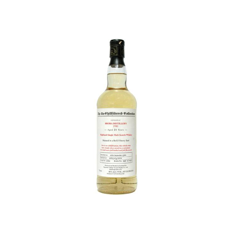 Brora The Un-Chillfiltered Collection 1981 21 Years Single Malt Whisky