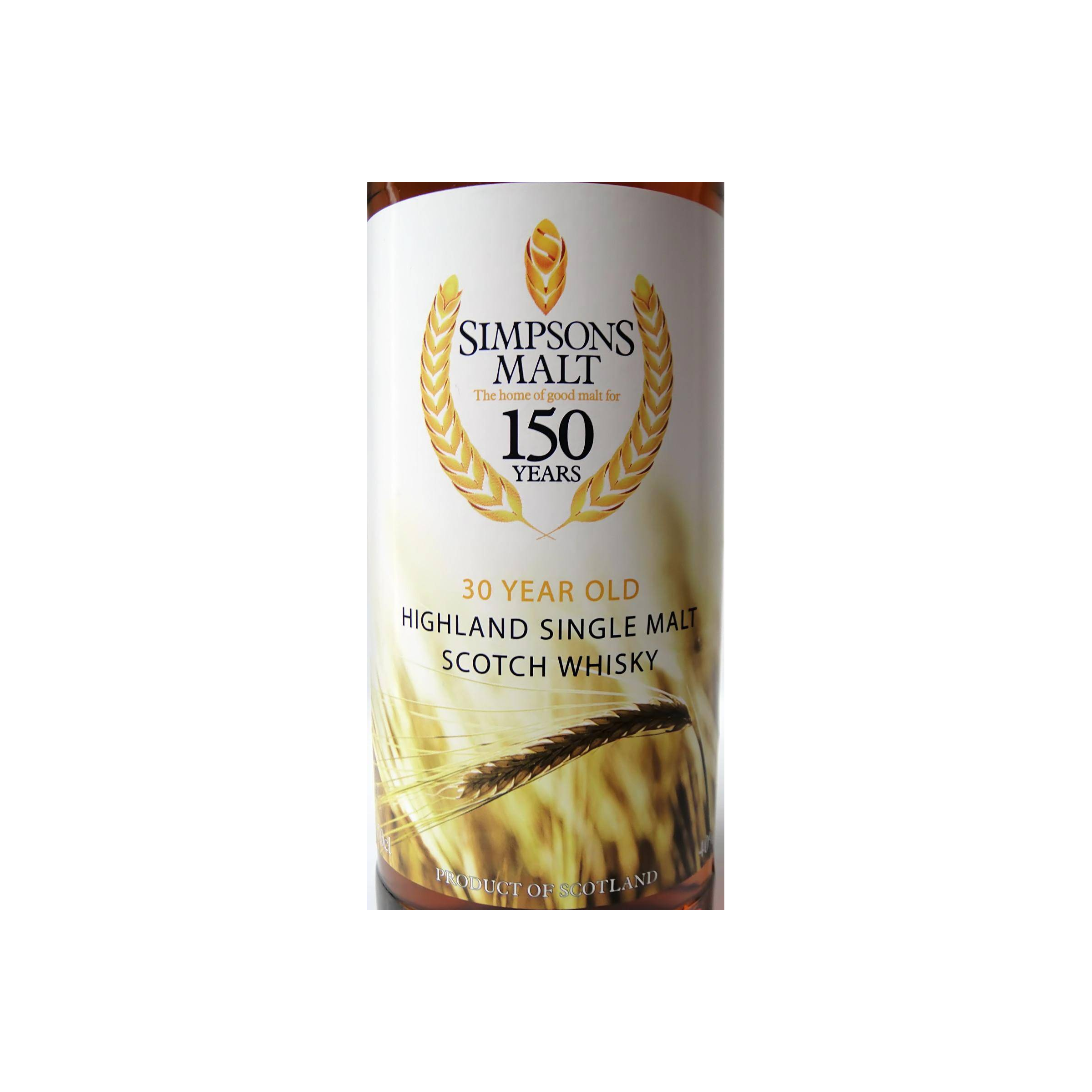 Simpson's 30 year old 3