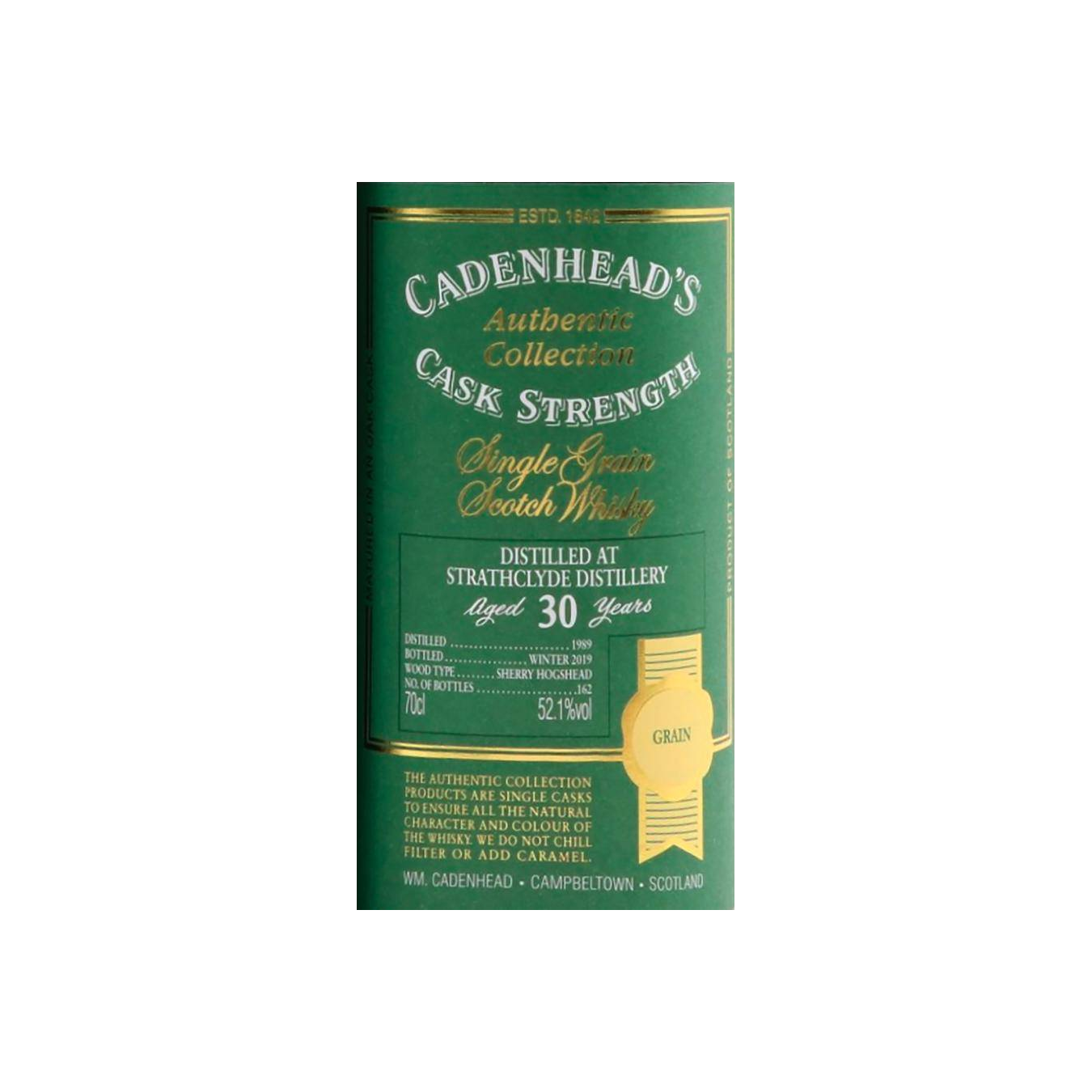 Strathclyde Authentic Collection 1989 30 Years Single Grain Whisky 2