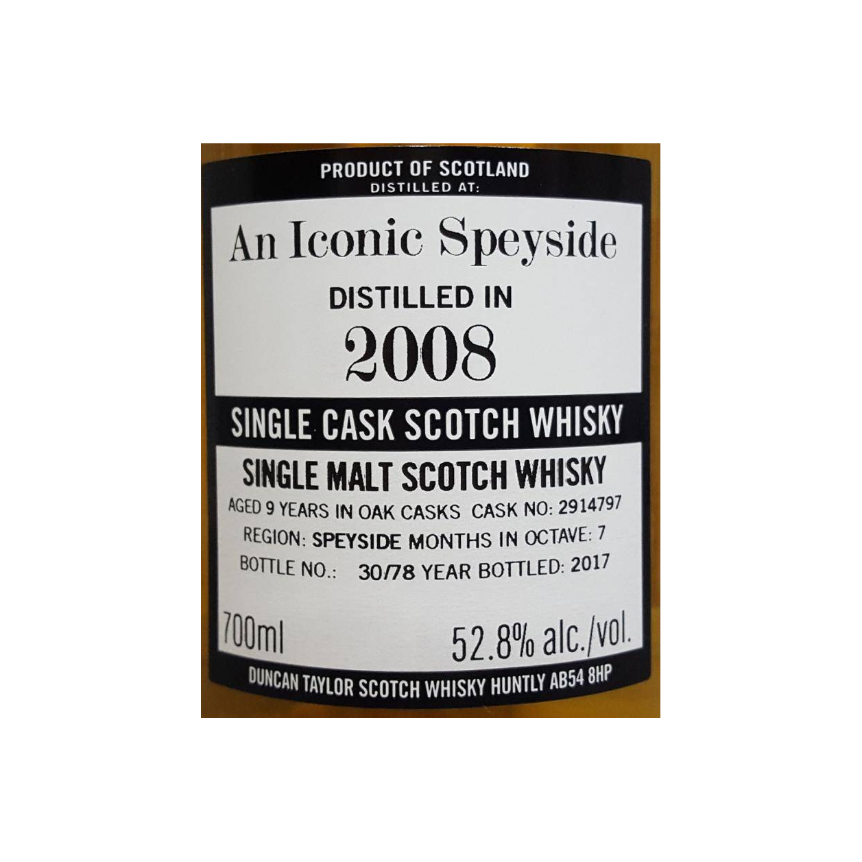 An Iconic Speyside 2008 DT 3