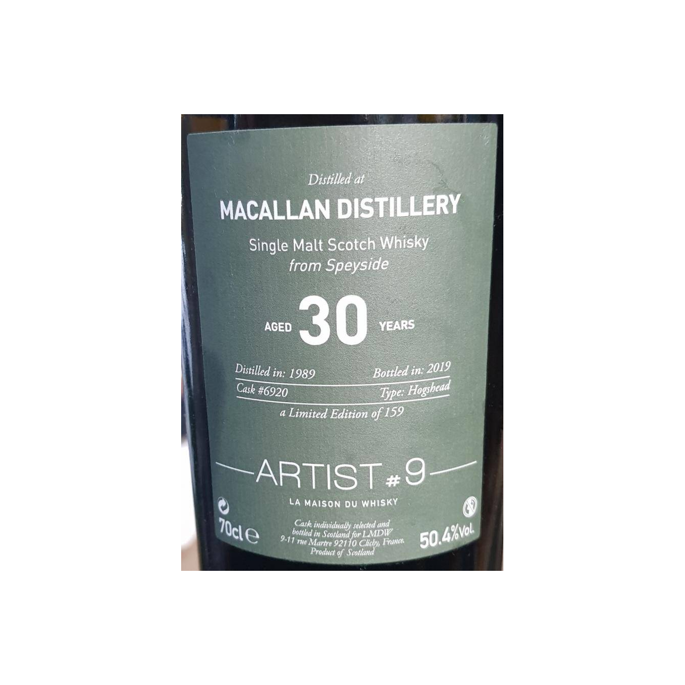 The Macallan 1989 30 Years Single Malt Whisky 3