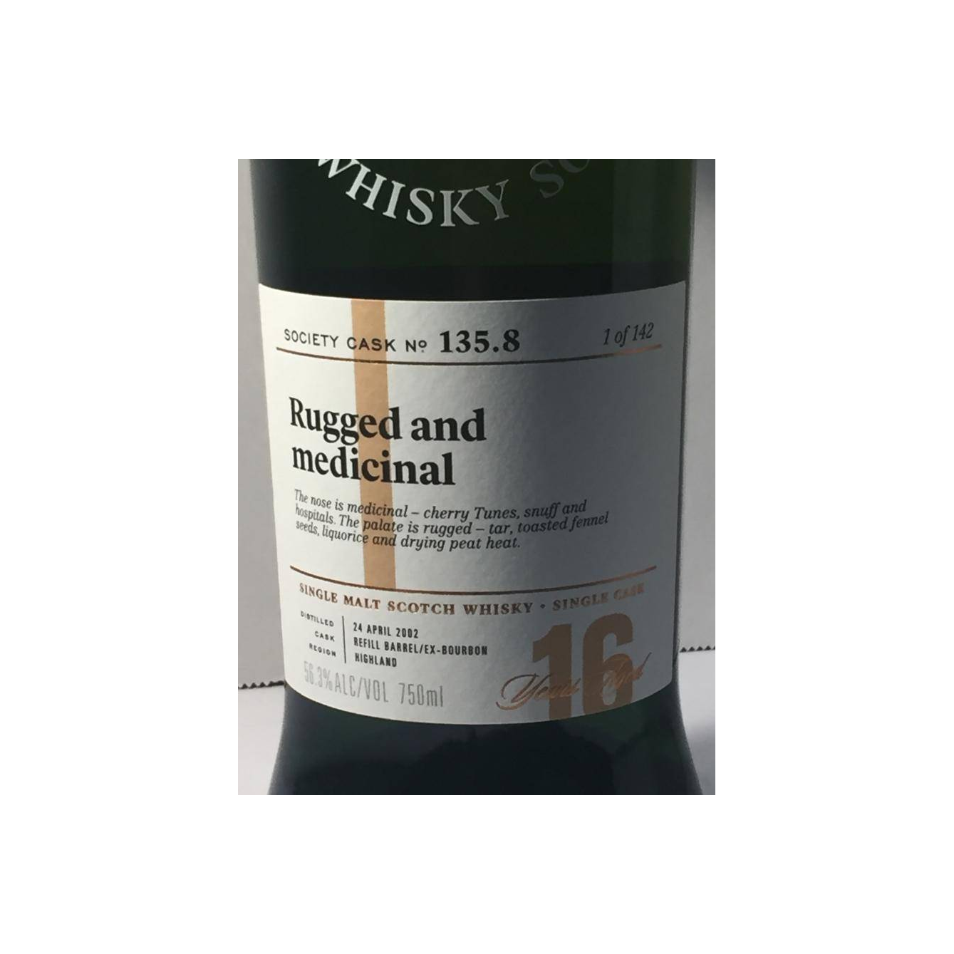 The Scotch Malt Whisky Society 2002 16 Years Single Malt Whisky 2