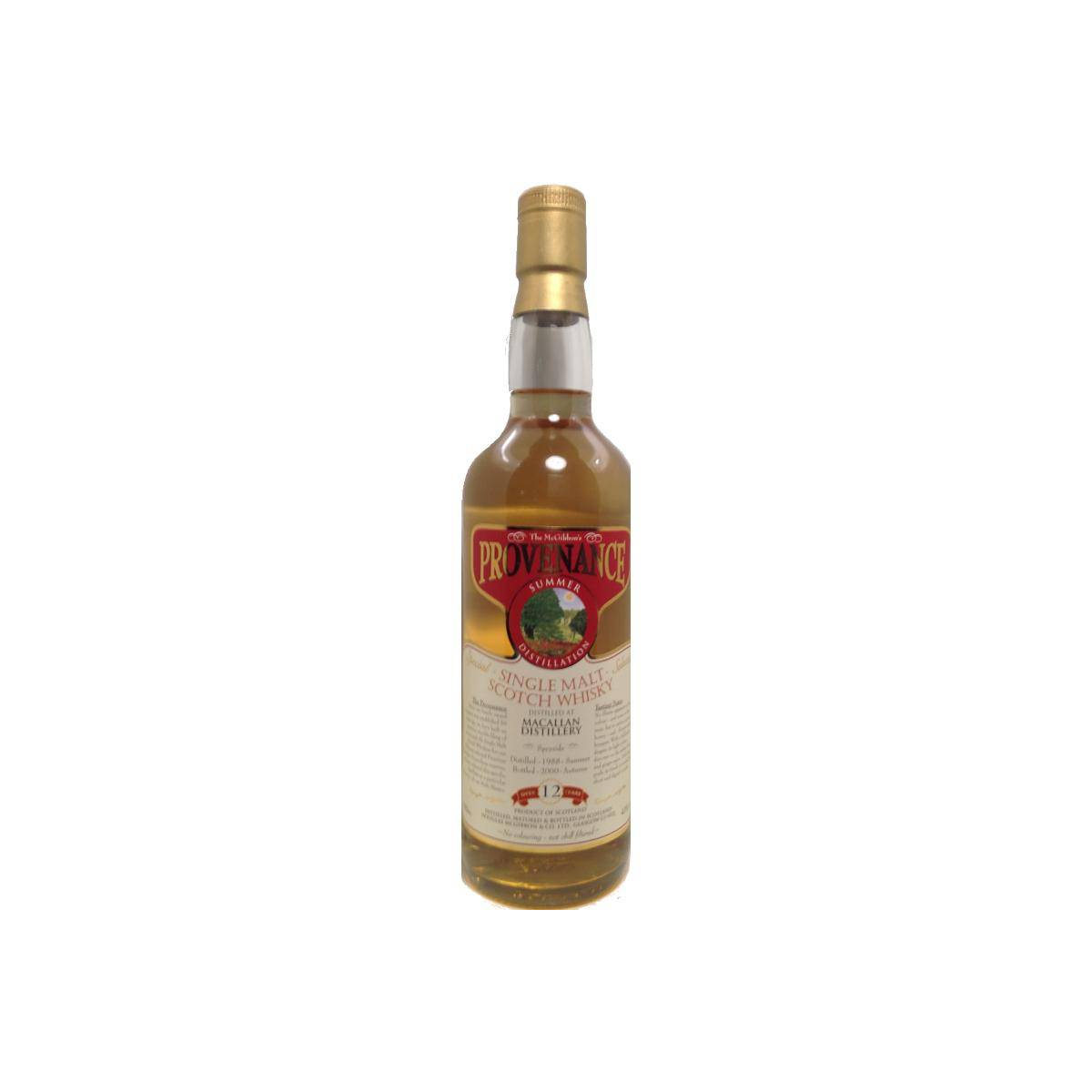 The Macallan McGibbon's Provenance 1988 12 Years Single Malt Whisky