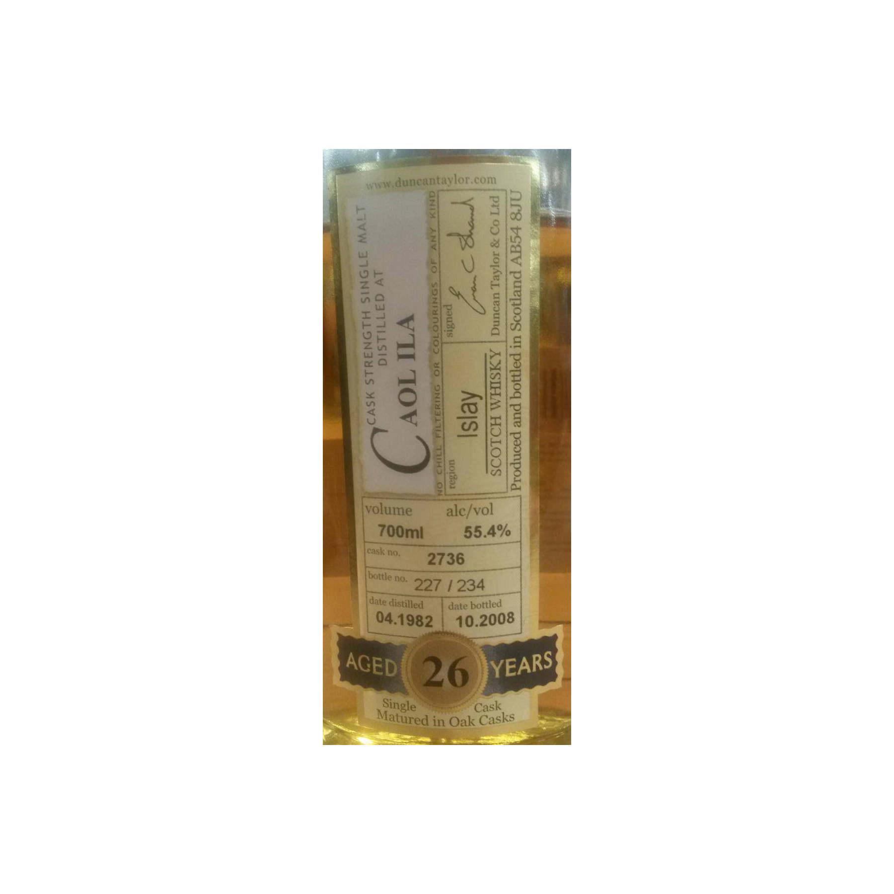 Caol Ila Rare Auld 1982 26 Years Single Malt Whisky 2