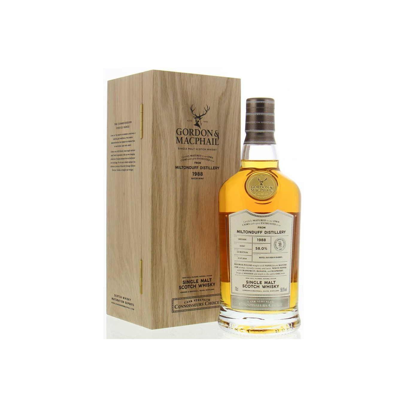 Miltonduff Connoisseurs Choice - Cask Strength 1988 30 Years Single Malt Whisky 2