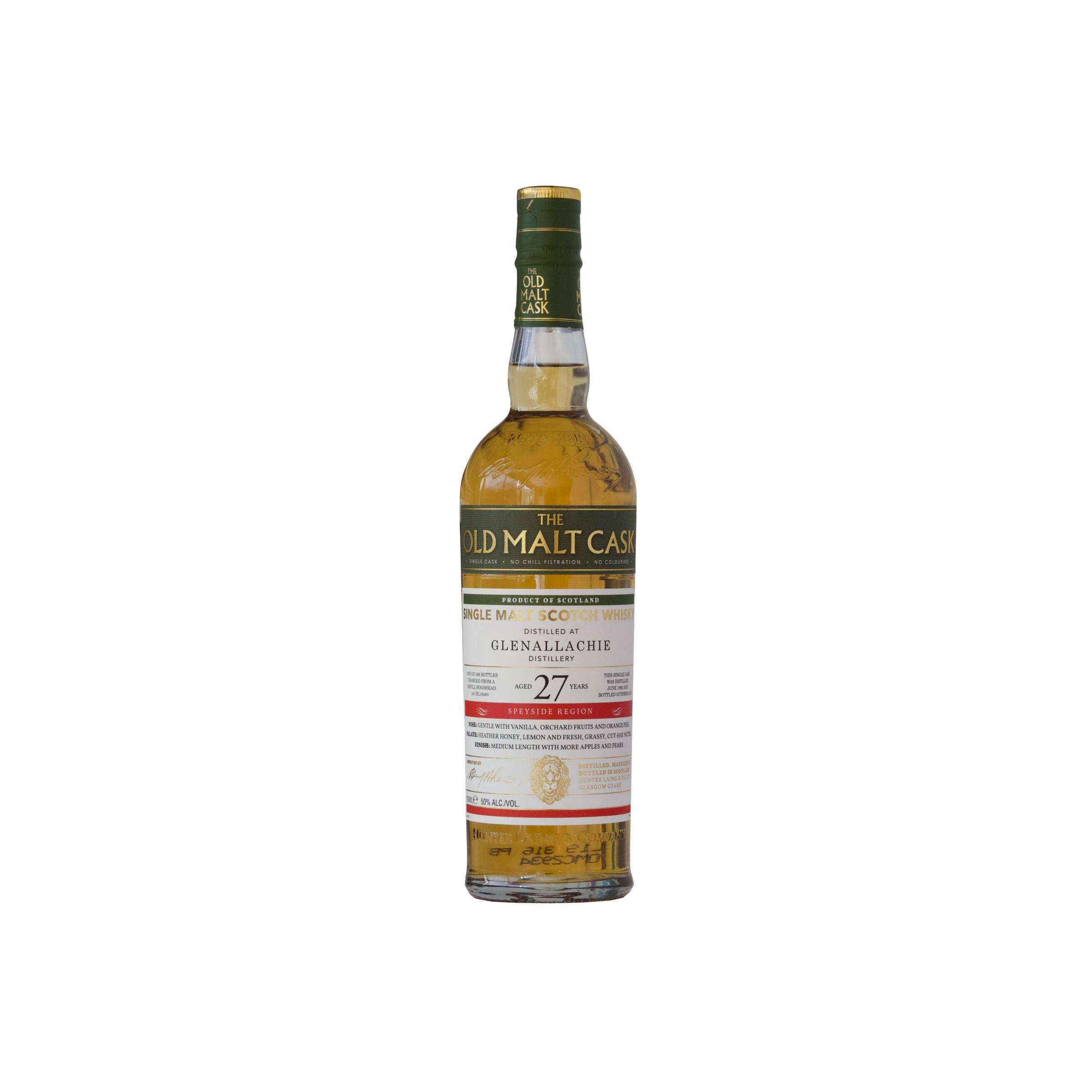 The GlenAllachie Old Malt Cask 1992 27 Years Single Malt Whisky