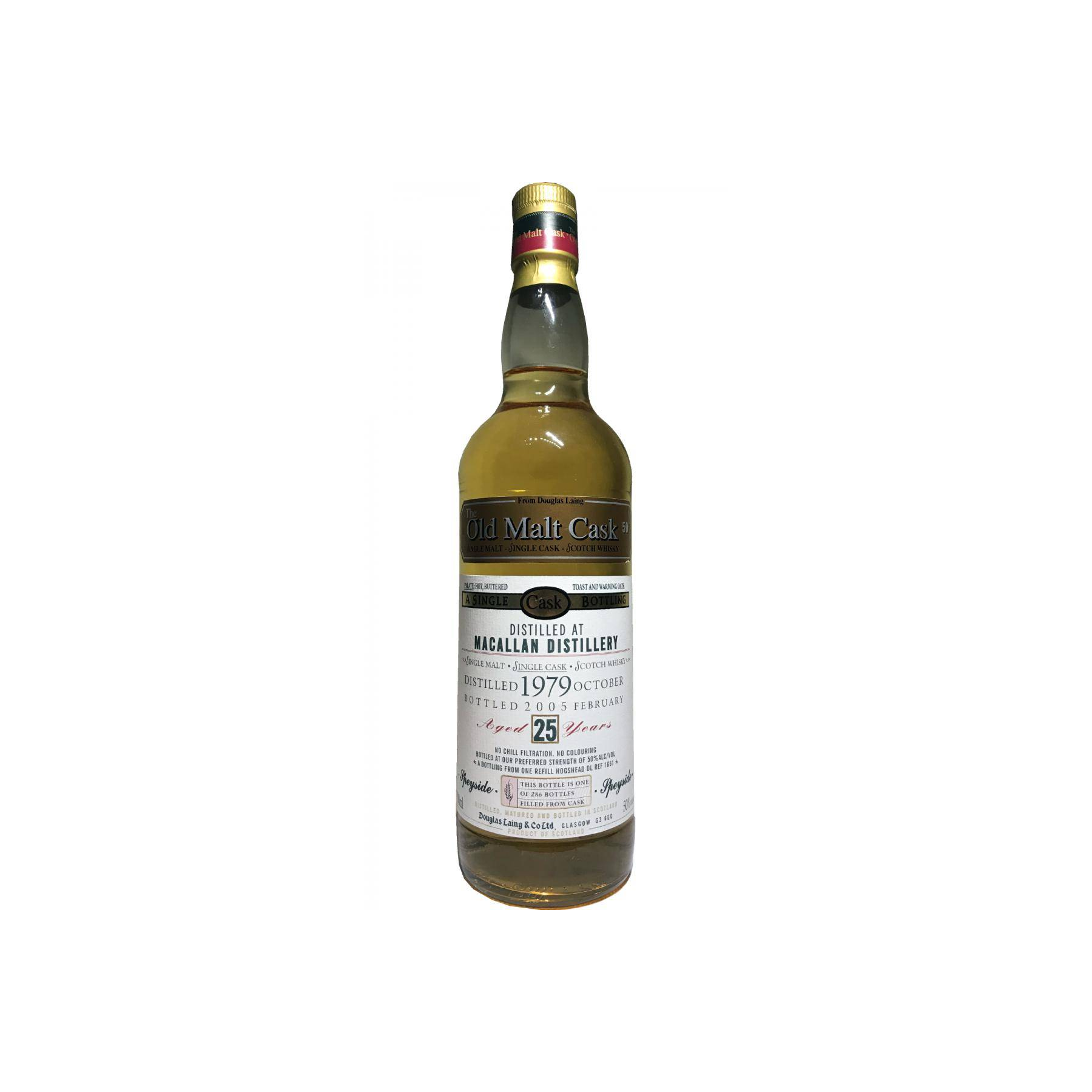 The Macallan Old Malt Cask 1979 25 Years Single Malt Whisky