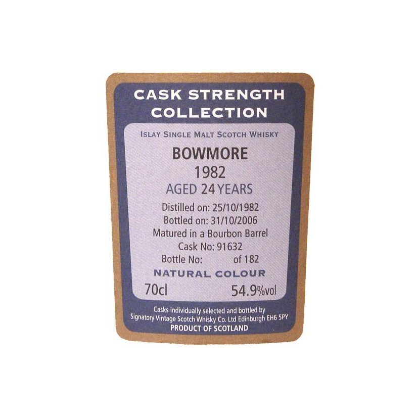 Bowmore Cask Strength Collection 1982 24 Years Single Malt Whisky