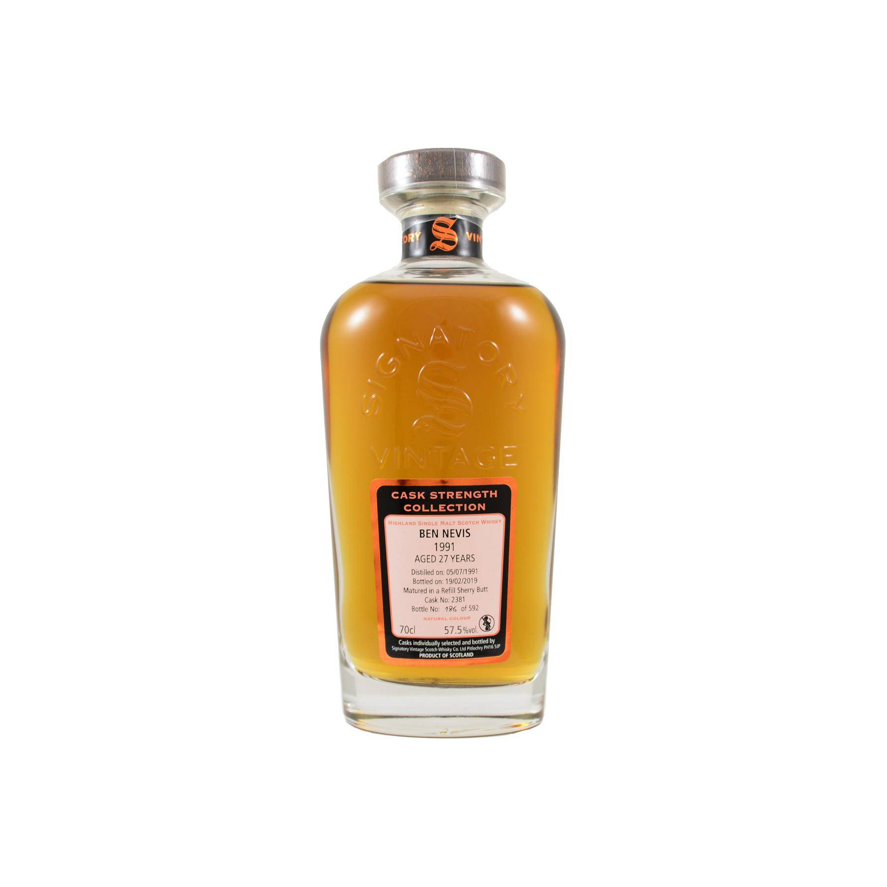 Ben Nevis Cask Strength Collection 1991 27 Years Single Malt Whisky