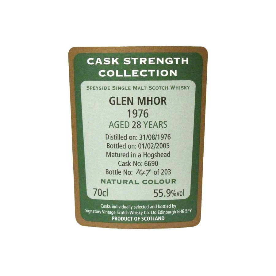 Glen Mhor Cask Strength Collection 1976 28 Years Single Malt Whisky 2