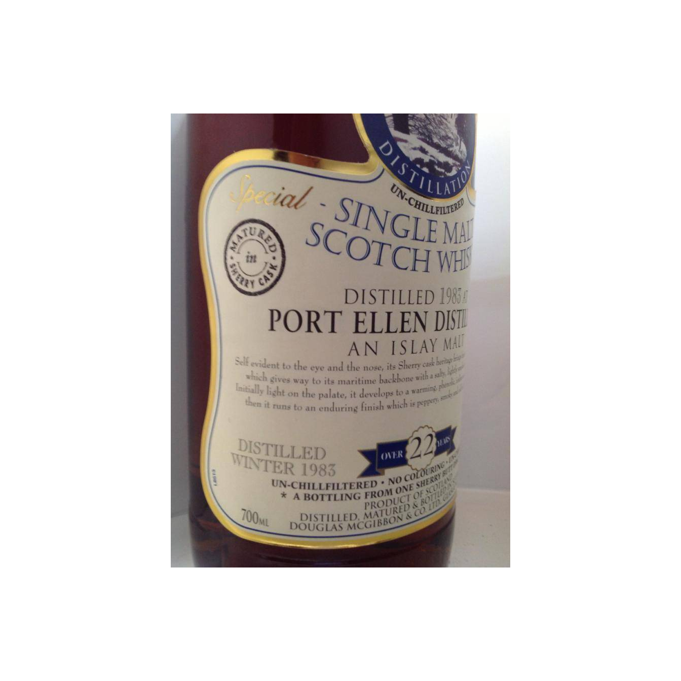 Port Ellen McGibbon's Provenance 1983 22 Years Single Malt Whisky 2