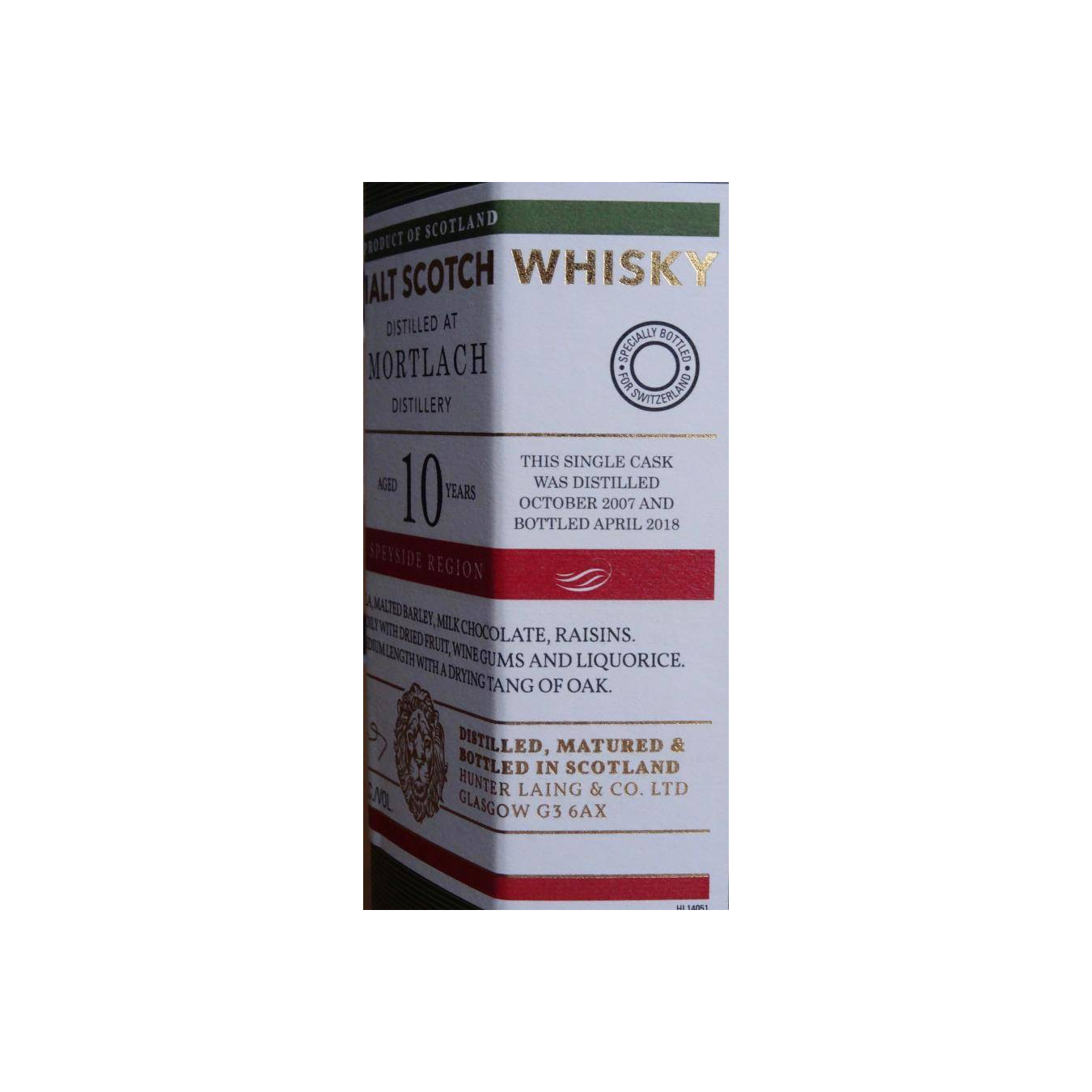 Mortlach Old Malt Cask 2007 10 Years Single Malt Whisky 3