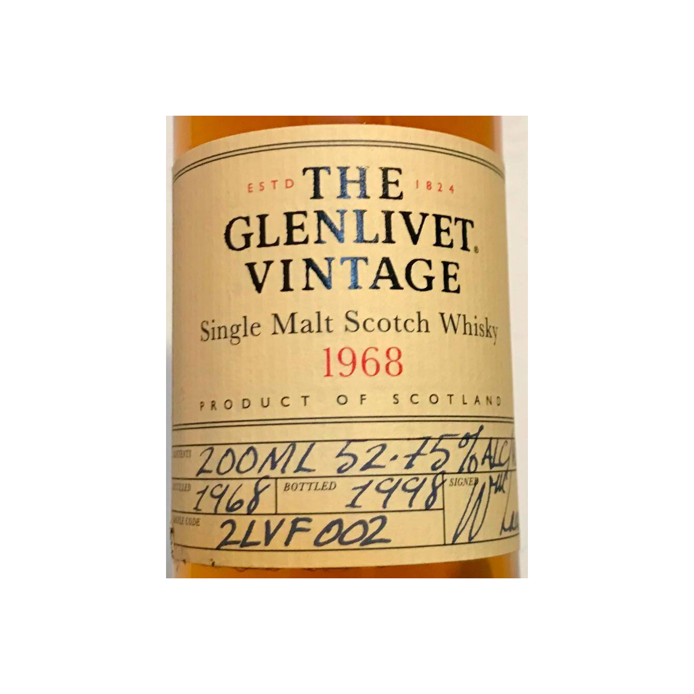 The Glenlivet 1968 30 Years Single Malt Whisky 2