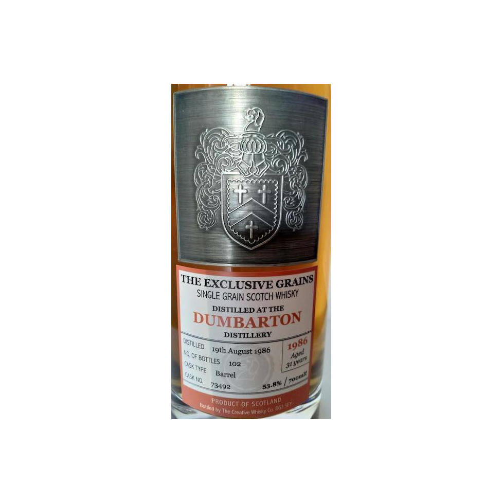 Dumbarton 1986 31 Years Single Grain Whisky 2