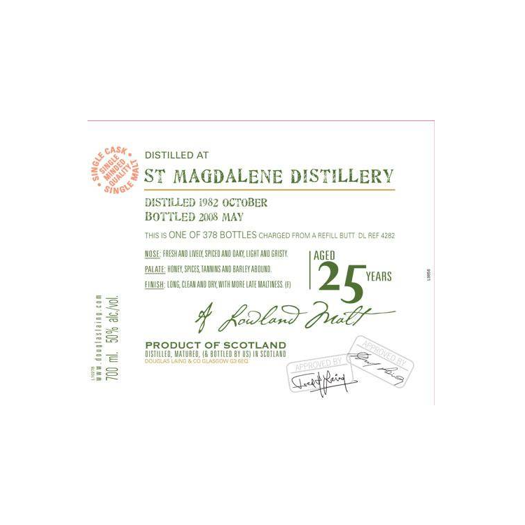 St. Magdalene Old Malt Cask 1982 25 Years Single Malt Whisky 2