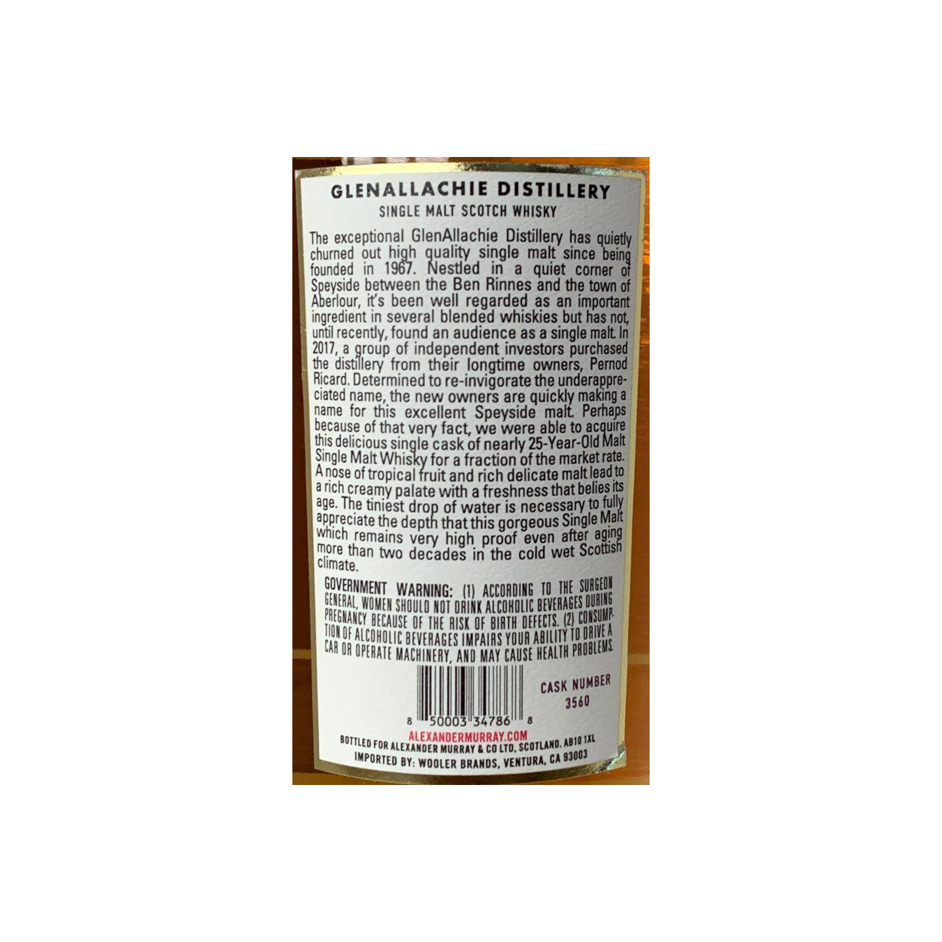 The GlenAllachie 1994 24 Years Single Malt Whisky 3