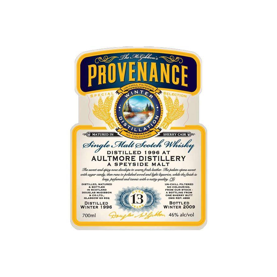 Aultmore McGibbon's Provenance 1996 13 Years Single Malt Whisky 2