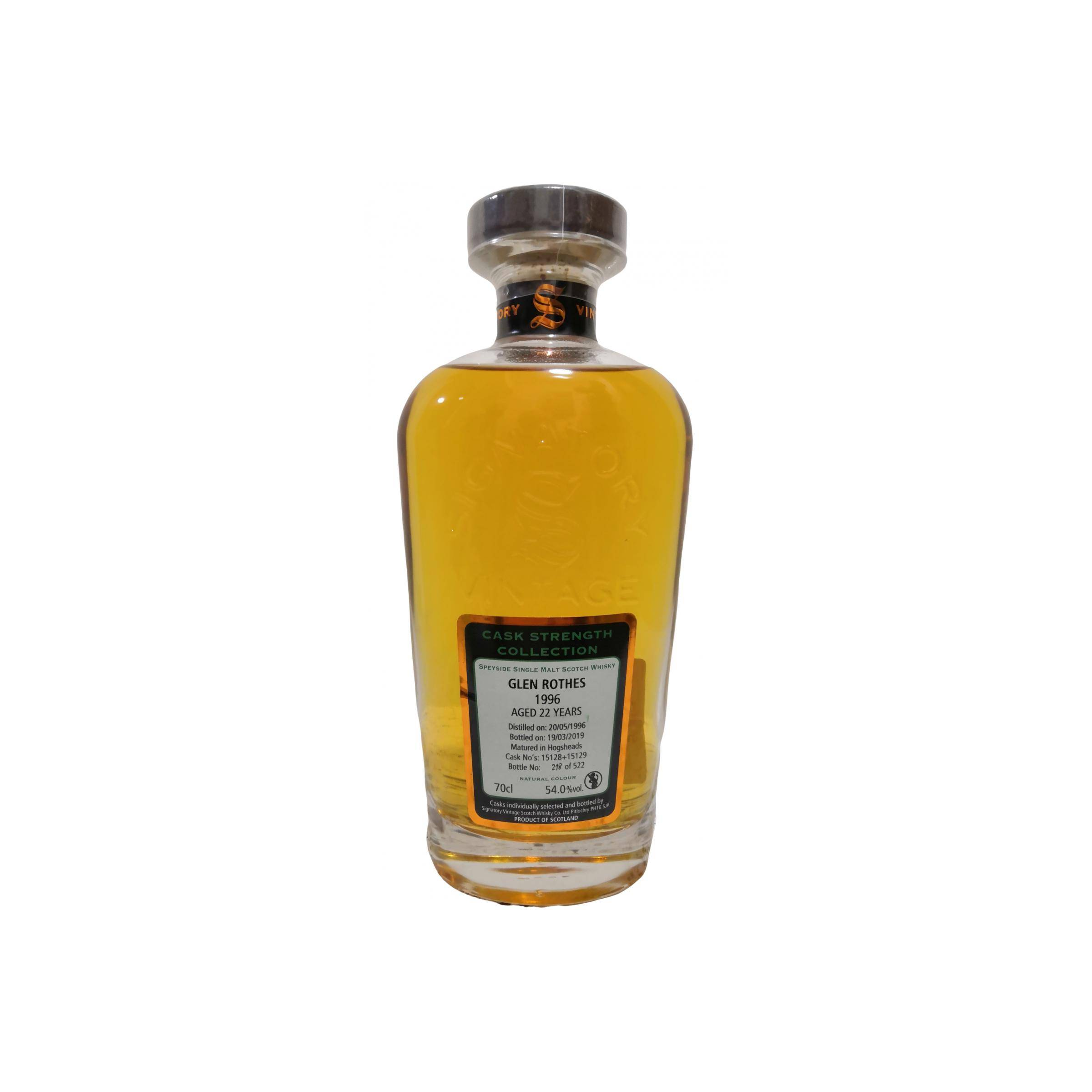 The Glenrothes Cask Strength Collection 1996 22 Years Single Malt Whisky