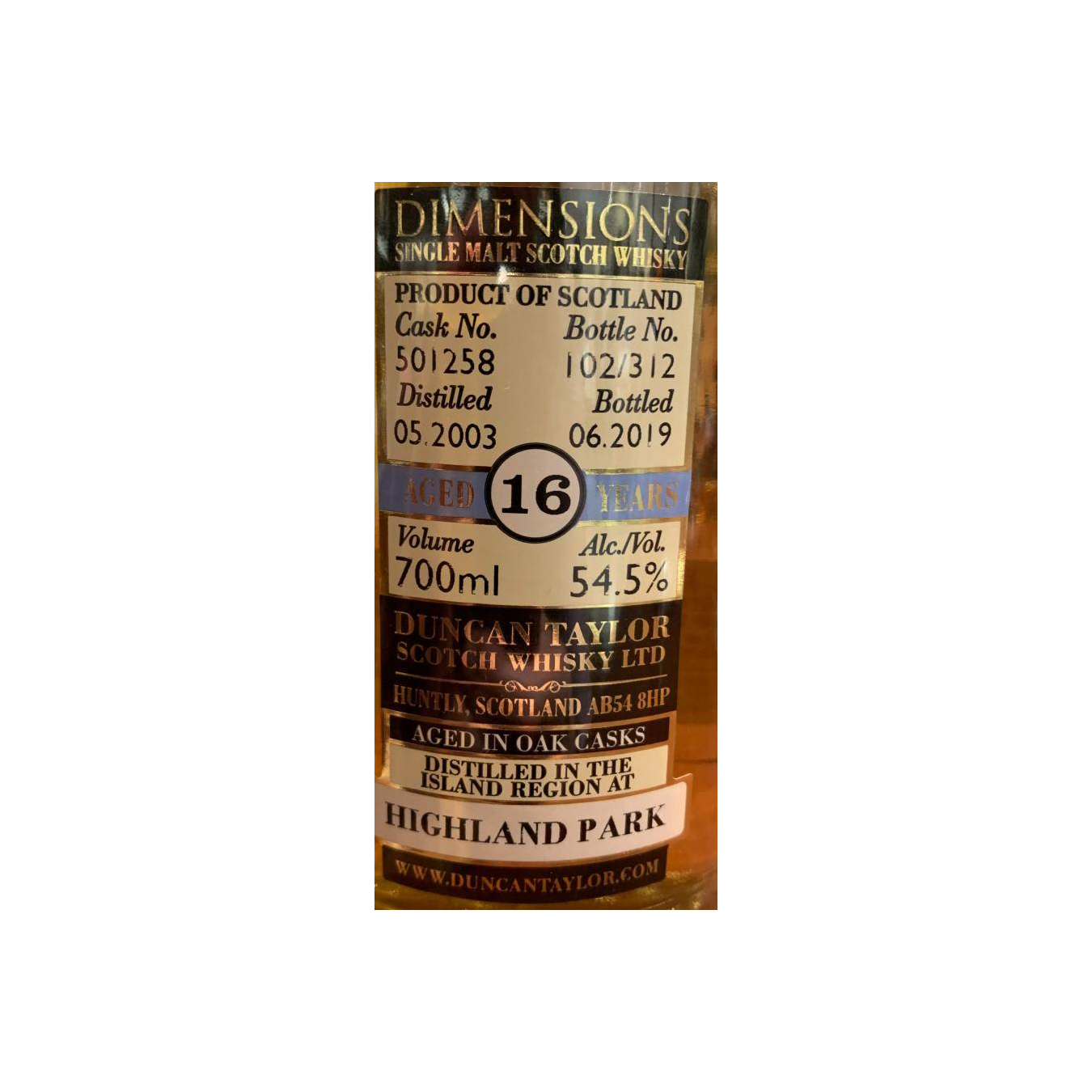 Highland Park Dimensions 2003 16 Years Single Malt Whisky
