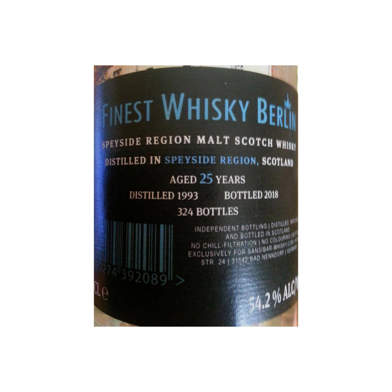 Speyside Region Malt 1993 Sb 2
