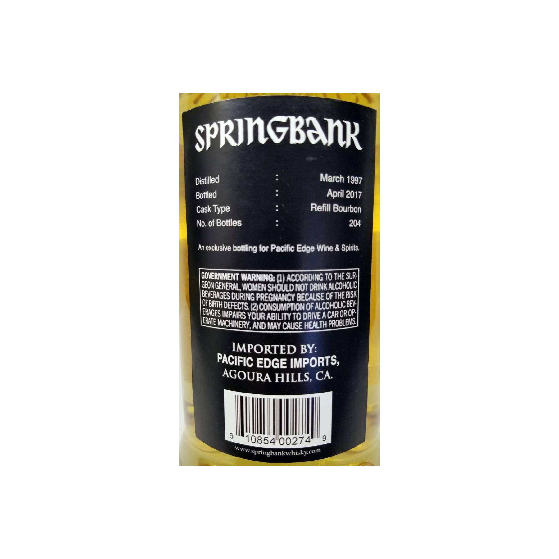Springbank Single Cask 1997 20 Years Single Malt Whisky 3