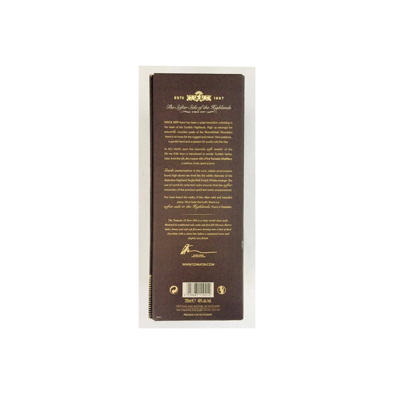 Tomatin 18 Years Single Malt Whisky 3
