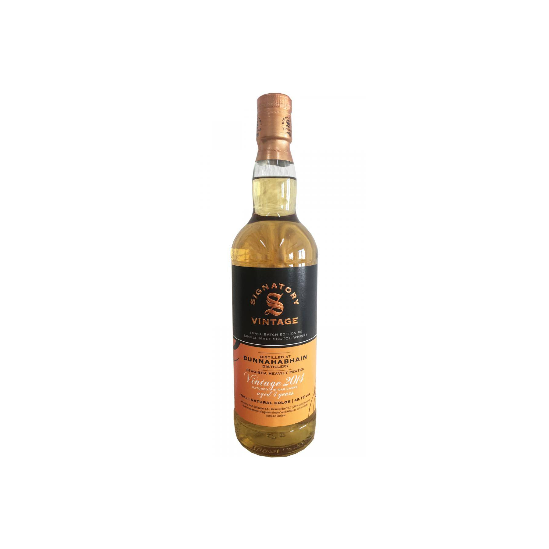 Bunnahabhain 2014 4 Years Single Malt Whisky