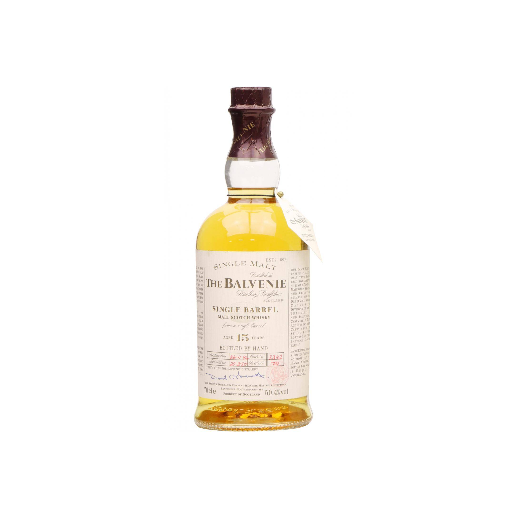 The Balvenie Single Cask 1980 15 Years Single Malt Whisky