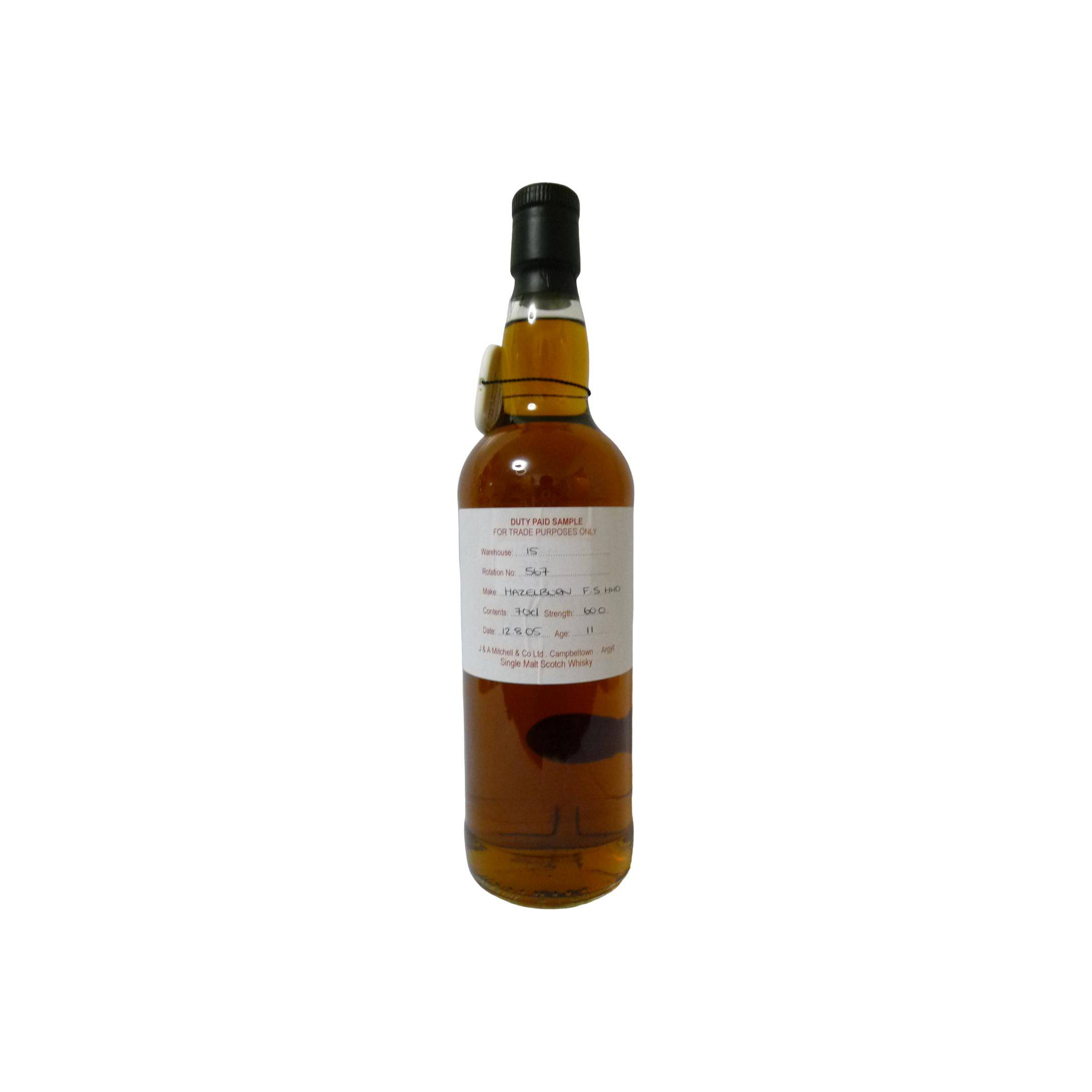 Hazelburn Duty Paid Sample - For Trade Purposes Only 2005 11 Years Single Malt Whisky