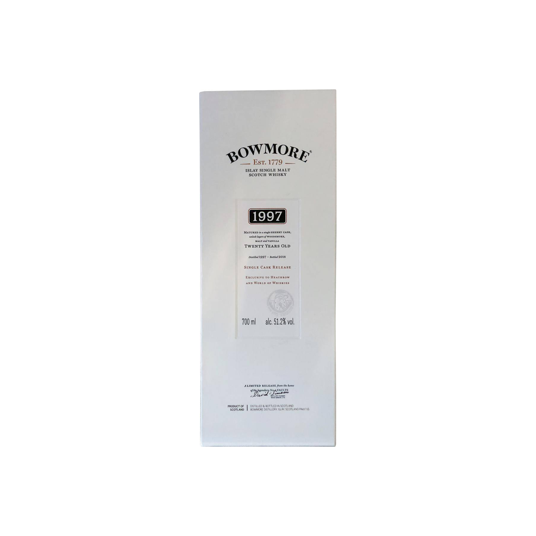 Bowmore 1997 20 Years Single Malt Whisky 3
